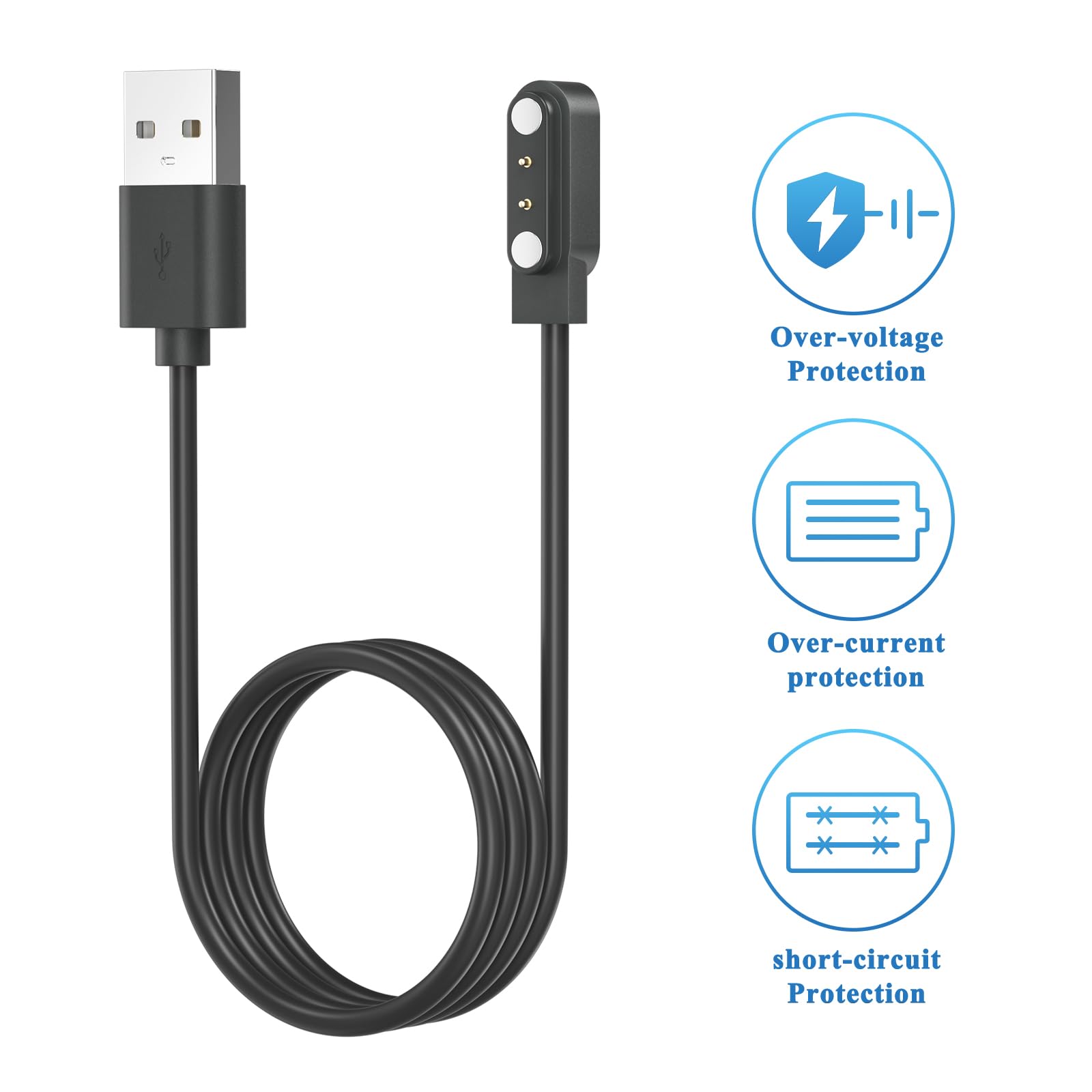 Original Title: USB Charger For Reflex Active Series 3/4/5 sport/712/13/14/15/17/18/23 Replacement Magnetic Charger(USB_A 1 Pack)    Optimized Title:   **Reflex Active Series 3/4/5/712/13/14/15/17/18/23 Magnetic USB Charger – Replacement Fast Charging Cable (USB-A, 1 Pack) – Perfect for Sports & Fitness Trackers**