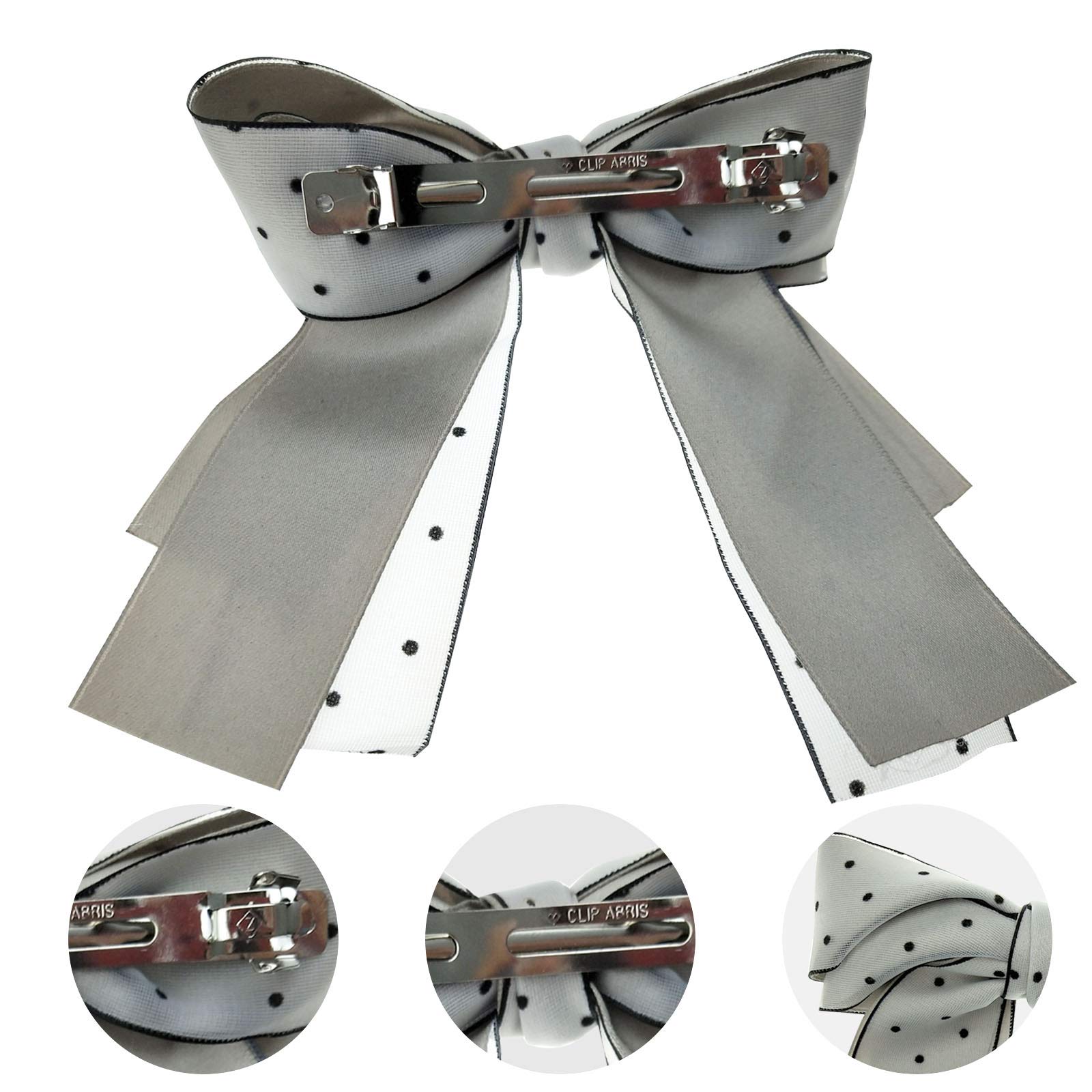 4 Pack Large Bow Hair Clips for Women and Girls - Elegant Hair Bow Knot Barrettes & Hair Accessories for Parties, Weddings, and Everyday Style