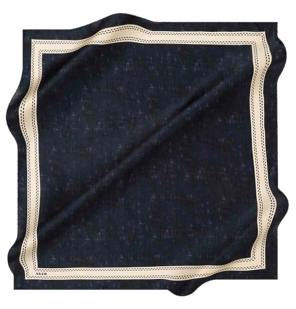 Premium Aker Turkish Silk Hijab Scarf - Navy Blue #8062 | Lightweight & Breathable for Spring/Summer 2020 | Perfect for Daily Wear, Prayer, Office & Special Occasions