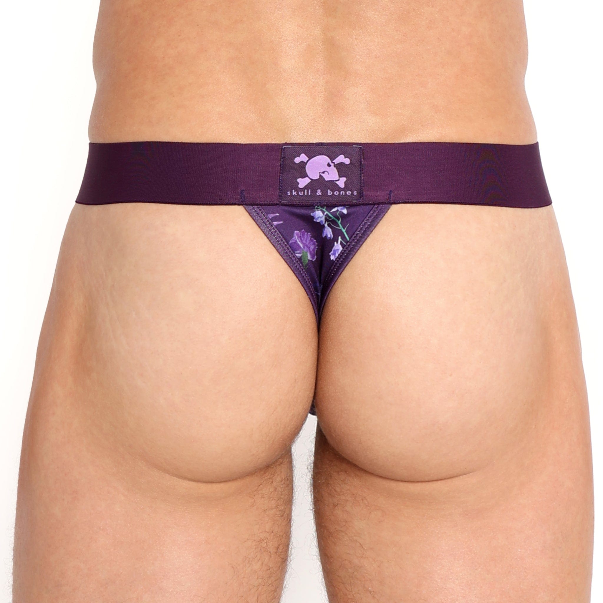 Dutch Floral Thong Purple - Comfortable Women's Underwear for Daily Wear & Special Occasions | Breathable & Stylish Panties for Lounge, Sleep & Intimate Moments