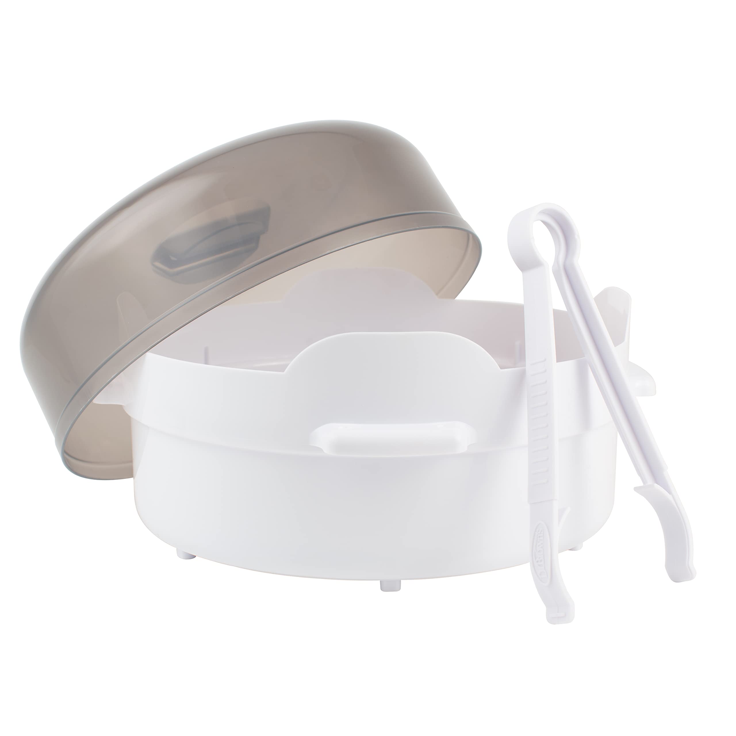 Dr. Brown's Microwave Steam Sterilizer for Baby Bottles & Accessories – Safe Sterilization for Nipples, Pacifiers, Teethers & Breast Pump Parts | Perfect for Travel, Daycare & Home Use