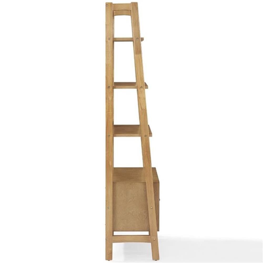 Pemberly Row 25 Inch 4 Shelf Bookcase in Acorn Finish - Perfect for Home Office, Living Room, and Bedroom Storage