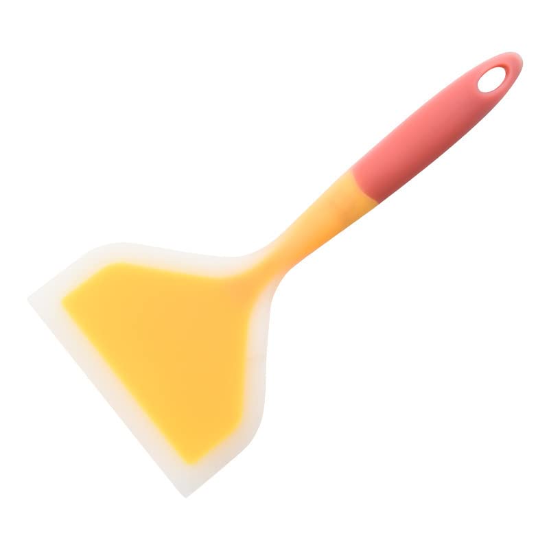 Premium 5-Piece Silicone Cooking Utensil Set - Heat-Resistant & Food-Grade Nonstick Kitchen Tools with Ergonomic Handles (Orange) - Perfect for Sauteing, Baking & Cooking with Nonstick Pans