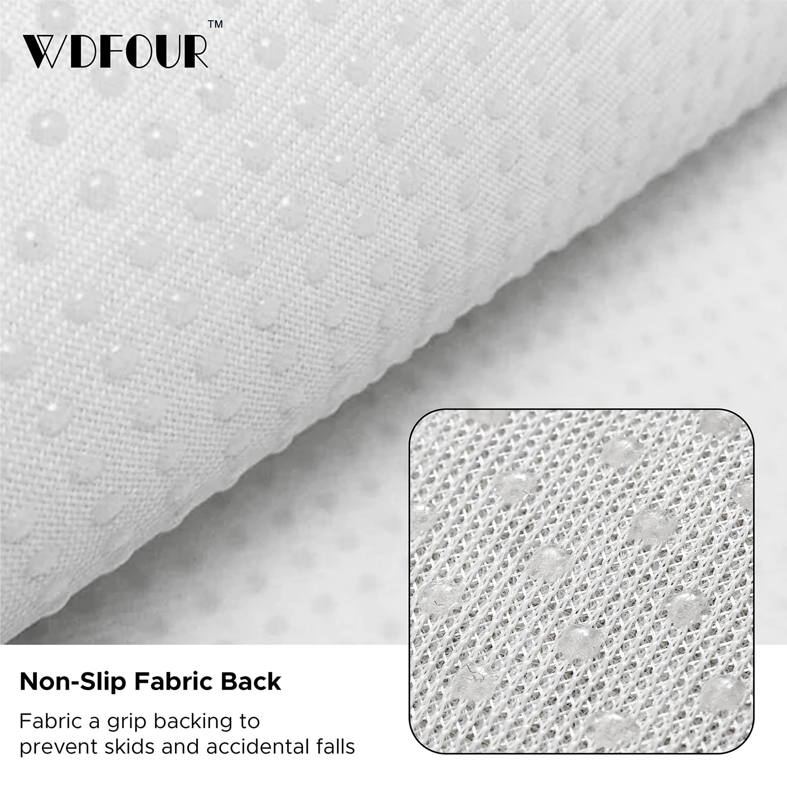 WdFour 4-in-1 Memory Foam Headrest Pillow - Neck Support Cushion for Back & Foot Comfort - Perfect for Sofas, Recliners, Office Chairs & Massage Chairs (Khaki, 13