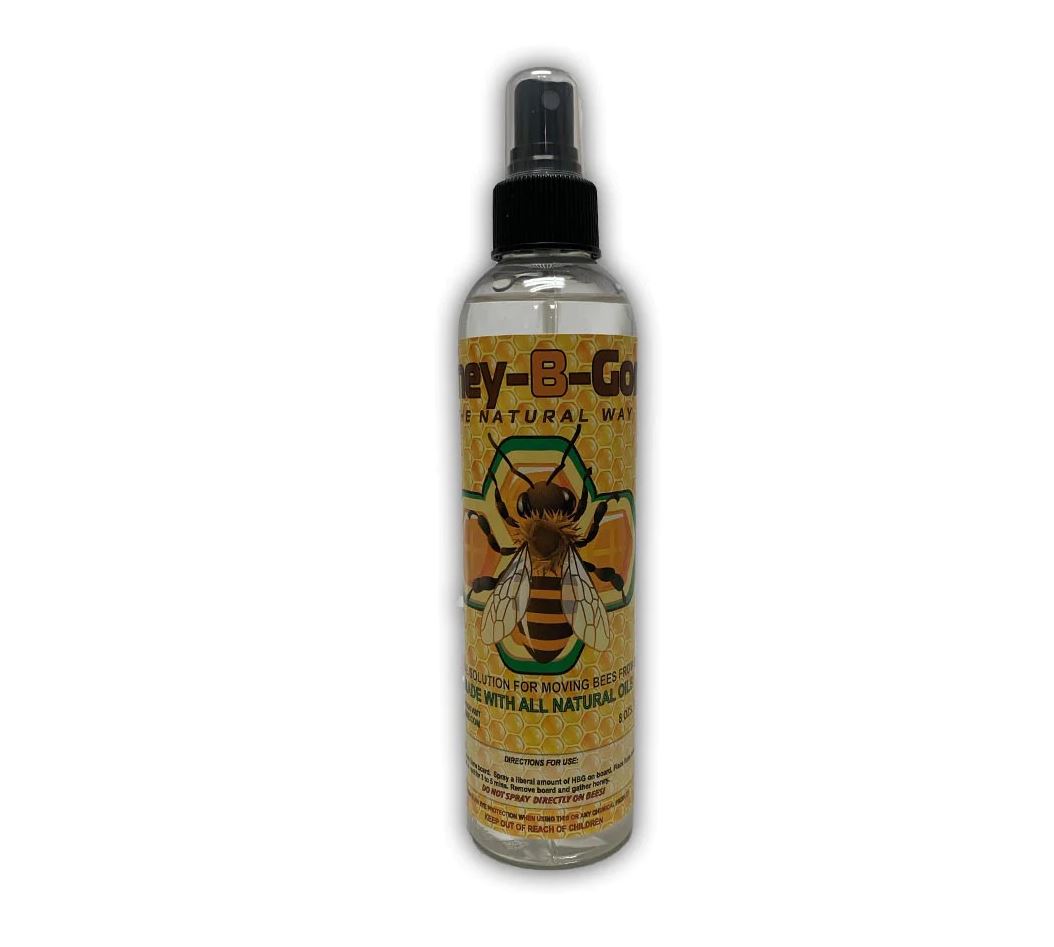 **Honey B Gone Honeybee Repellent - 8 oz Natural Bee Deterrent Spray for Outdoor Use, Gardens, and Picnics**