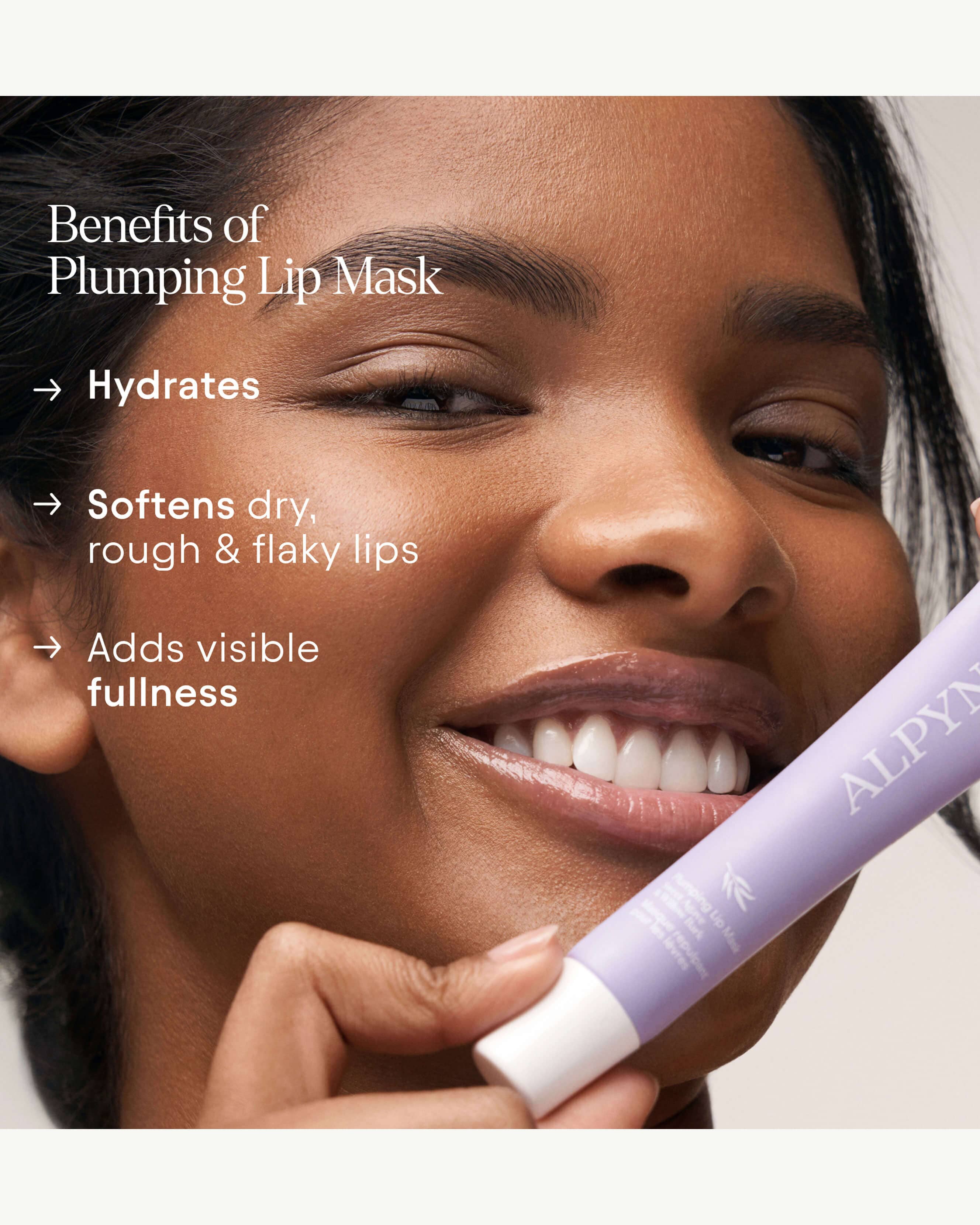 Plumping Lip Mask with Sweet Agave & Willow Bark - Hydrating Overnight Treatment for Dry, Chapped Lips | Perfect for Nighttime Skincare Routine & Winter Lip Care