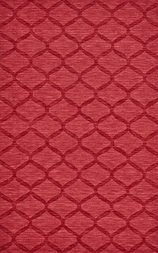 Feizy Rugs Soma Collection Handmade Imported Red Area Rug 9'6