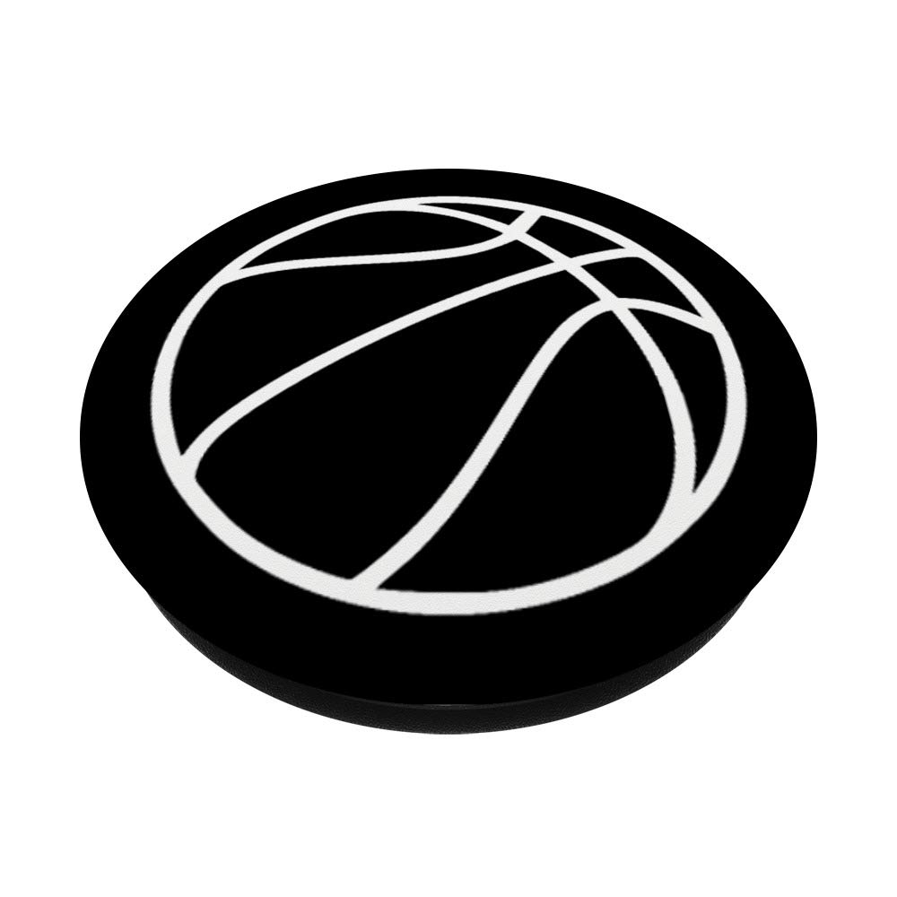 Basketball PopSockets PopGrip - Interchangeable Phone Grip for iPhone, Samsung & Tablets | Perfect for Sports Fans & Game Day Accessories