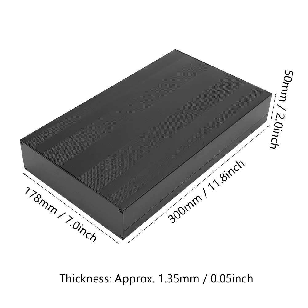 High-Quality Aluminum Project Box for Circuit Boards & PCB Instruments - Durable Electronic Enclosure Case with Cooling Features | Perfect for DIY Electronics, Prototyping & Industrial Applications