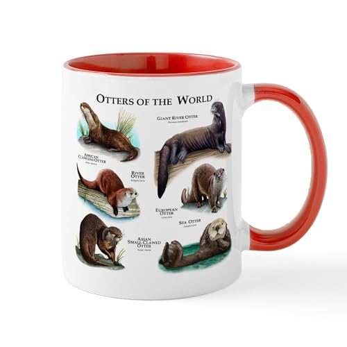 White/Red Inside - Otters Of The World Mug