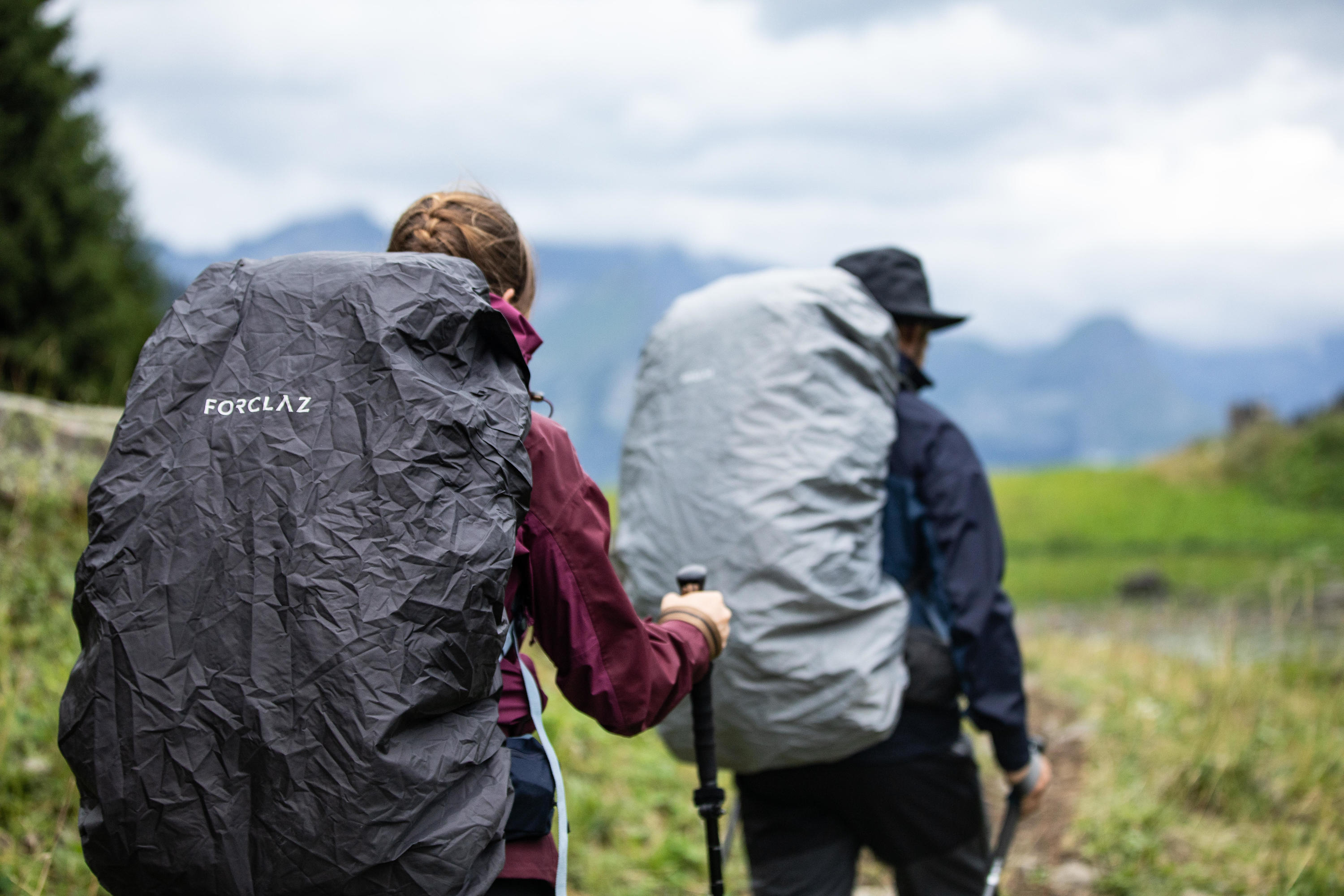 Forclaz 70-100L Lightweight Hiking Backpack with Waterproof Rain Cover - Perfect for Outdoor Camping, Trekking & Travel Adventures