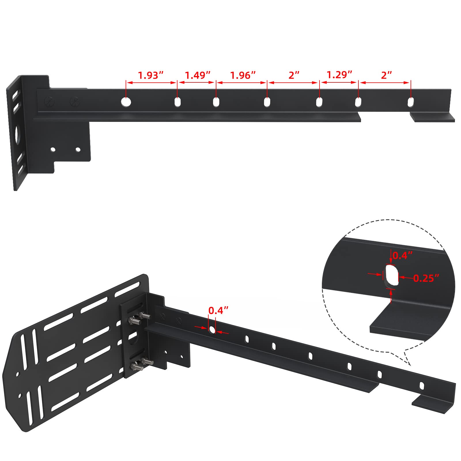Universal Bolt-on Bed Frame Footboard Extension Brackets Set - Fits Twin, Full, Queen & King Size Beds | Easy Installation Kit for Bed Frame Extensions & Repairs | Perfect for Bedroom Furniture Upgrades & DIY Projects