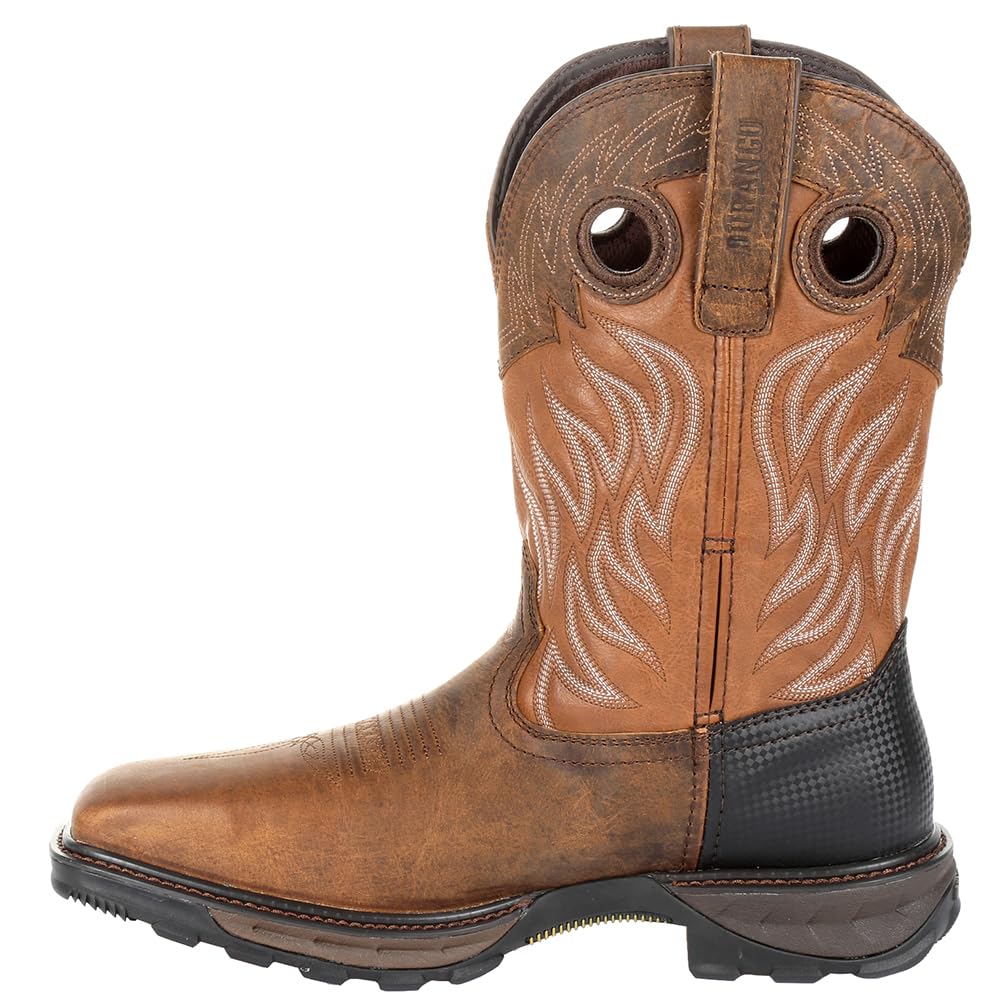 Durango Men's Maverick XP Steel Toe Waterproof Western Work Boots - Durable Safety Boots for Construction, Ranch Work & Outdoor Adventures