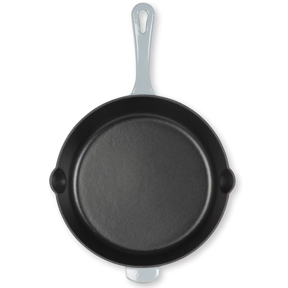 Cuisinart CI22 24MGYC 10-Inch (25cm) Cast Iron Skillet - Misty Grey Round Frying Pan for Stovetop, Oven & Grill - Perfect for Searing, Baking & Camping Cooking