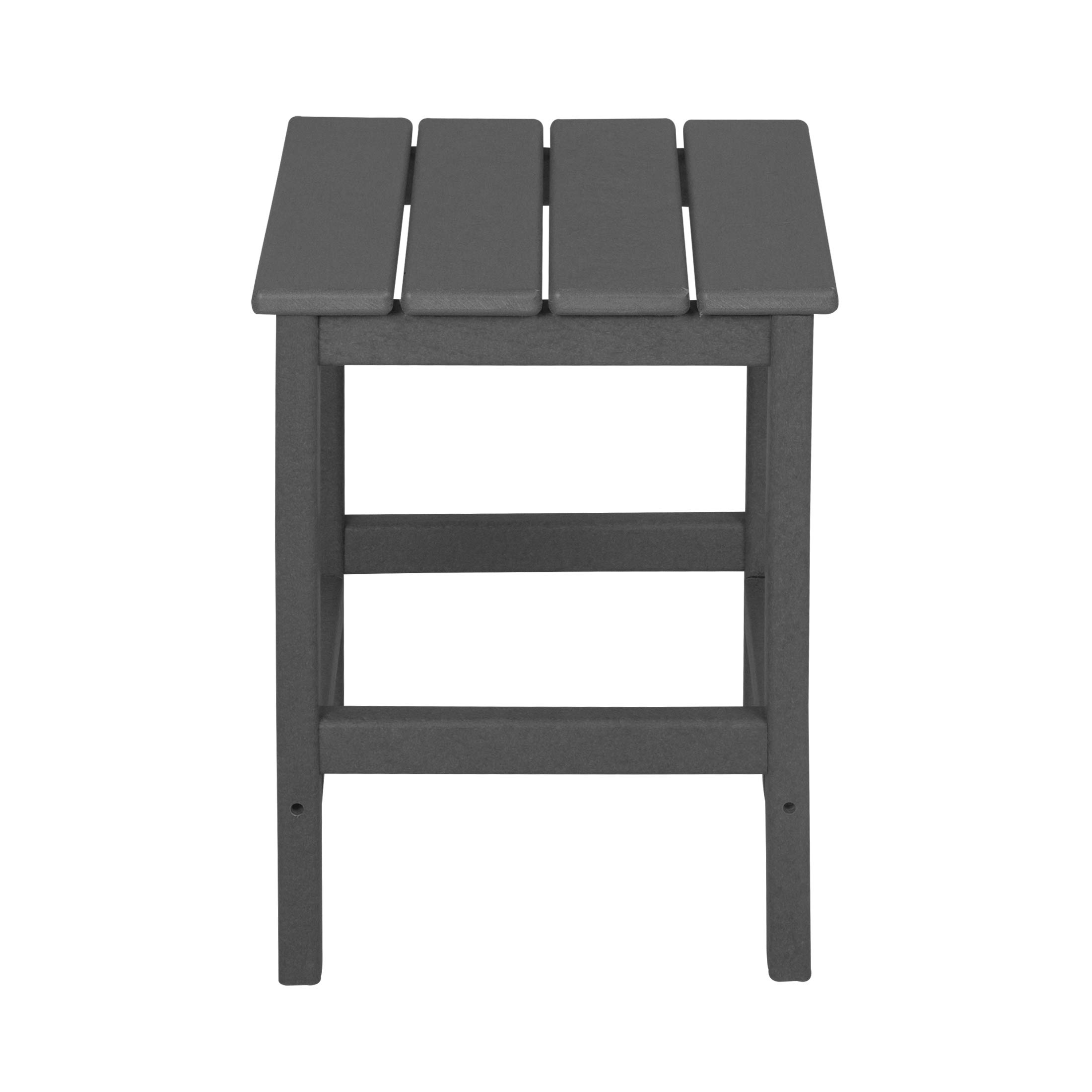 HDPE Adirondack Chair Set with Ottoman & Table - Outdoor Patio Furniture for Garden, Backyard
