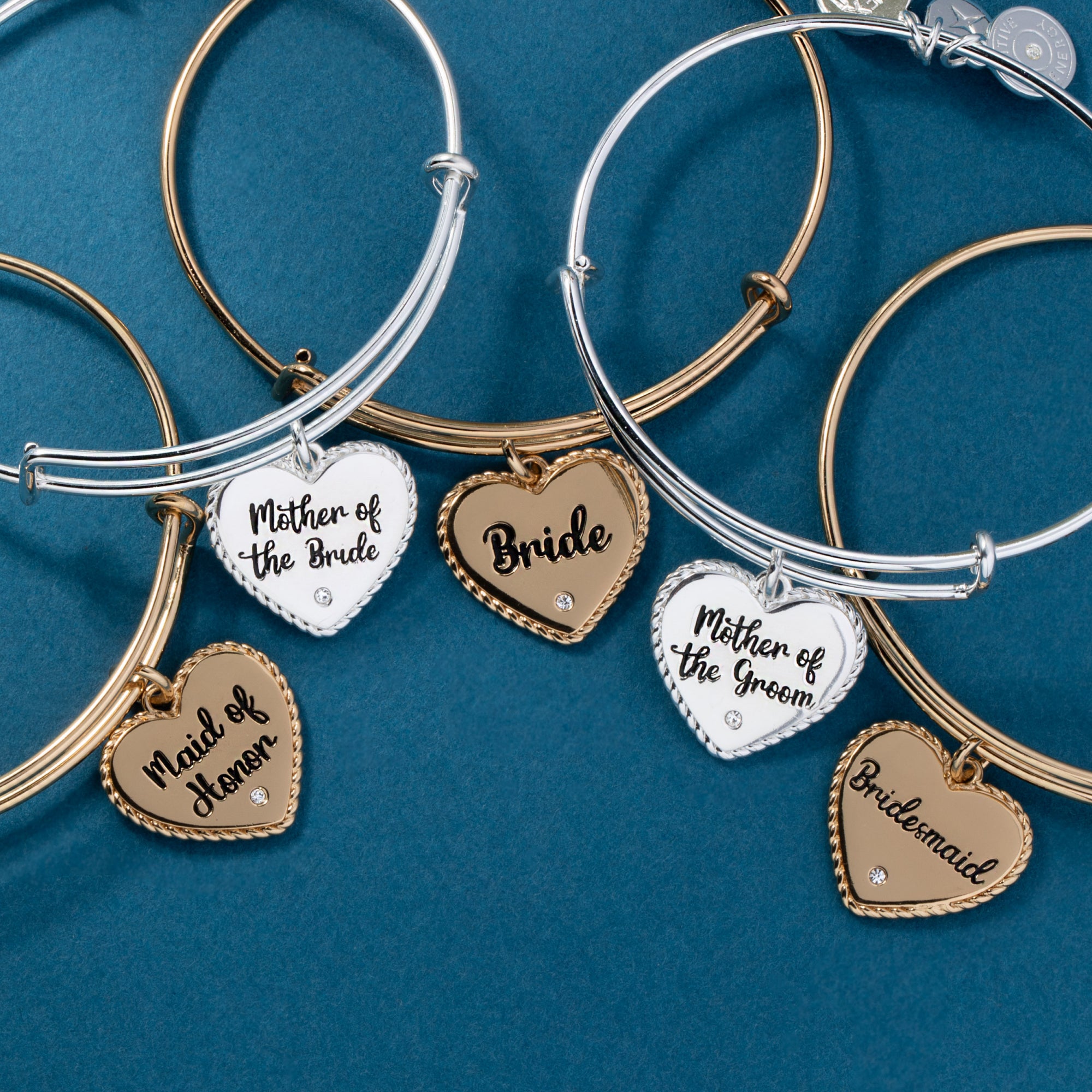 Elegant Bride Heart Bangle - Sterling Silver Wedding Bracelet for Brides, Engagement & Anniversary Gifts - Perfect for Bridal Showers, Weddings & Romantic Occasions