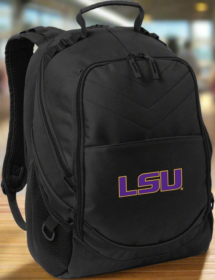 LSU Laptop Backpack - Official Louisiana State University Computer Bag for Students, Work & Travel