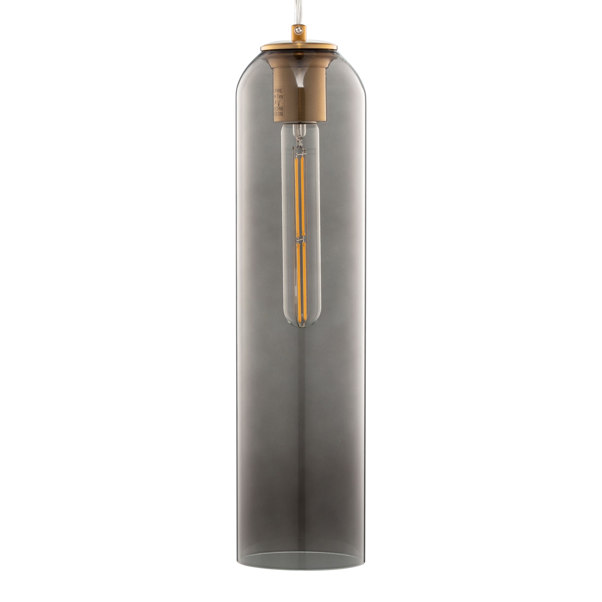 CARRO HOME Hydra Cylinder Glass Pendant Light - Modern Hanging Fixture for Kitchen Island, Dining Room & Bedroom Lighting