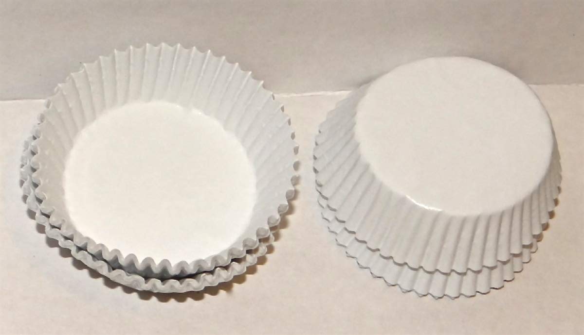 200-Pack #601 White Paper Candy Cups for Baking, Party Favors & Dessert Displays - Perfect for Candy Making, Cupcake Liners & DIY Treats