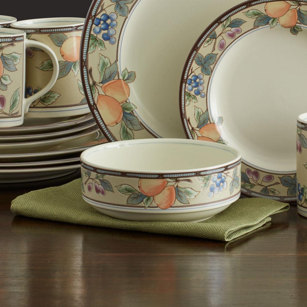 Garden Harvest® Set of 4 Ceramic Cereal Bowls - Perfect for Breakfast, Snacks & Family Dining - Durable & Stylish Kitchenware for Everyday Use