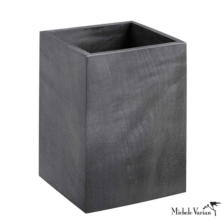 Premium Black Wood Pencil Holder - Stylish Desk Organizer for Pens, Markers & Office Supplies | Perfect for Home, Office & School Desks