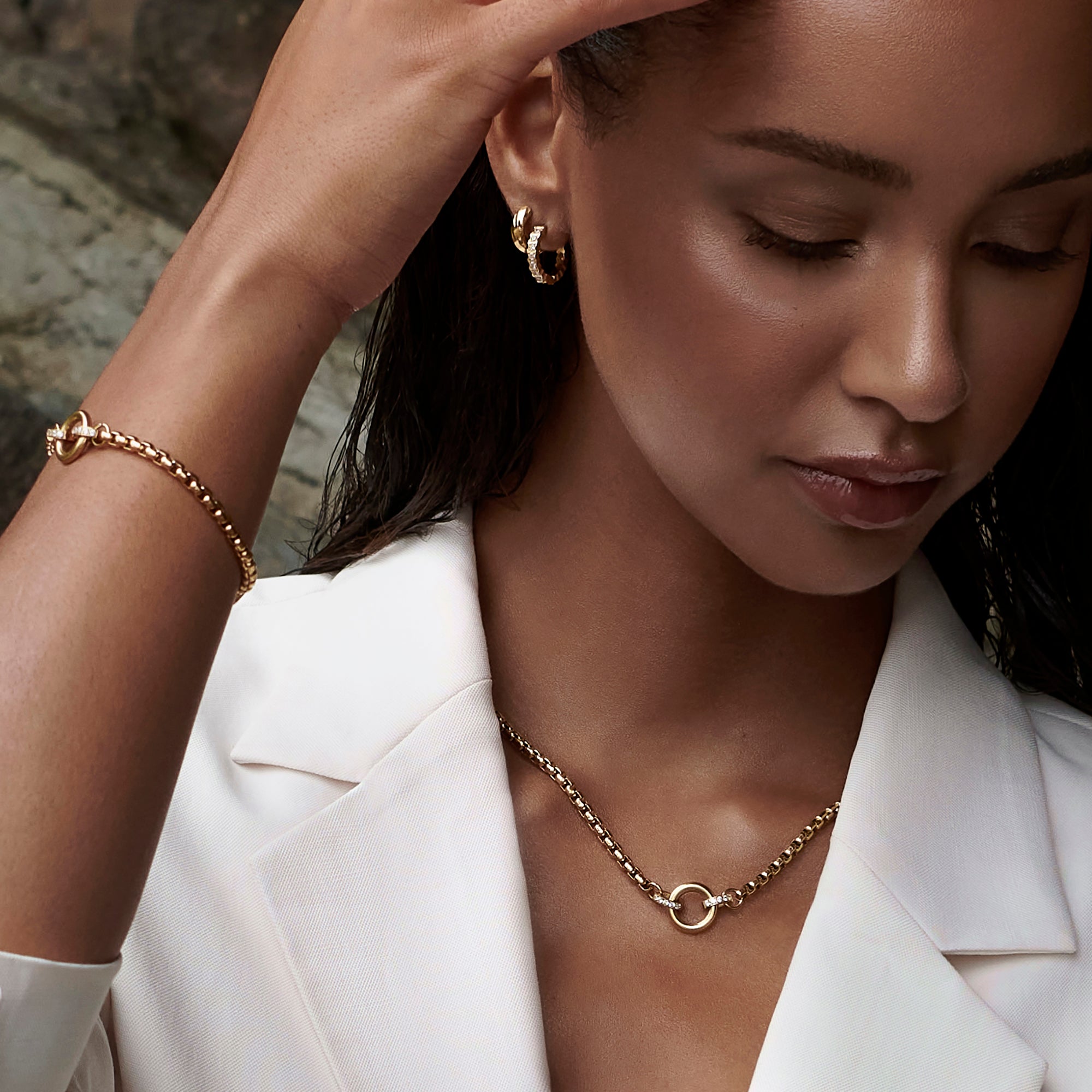 Trina Necklace for Women - Elegant Gold Plated Pendant with Cubic Zirconia - Perfect for Parties, Weddings & Everyday Wear