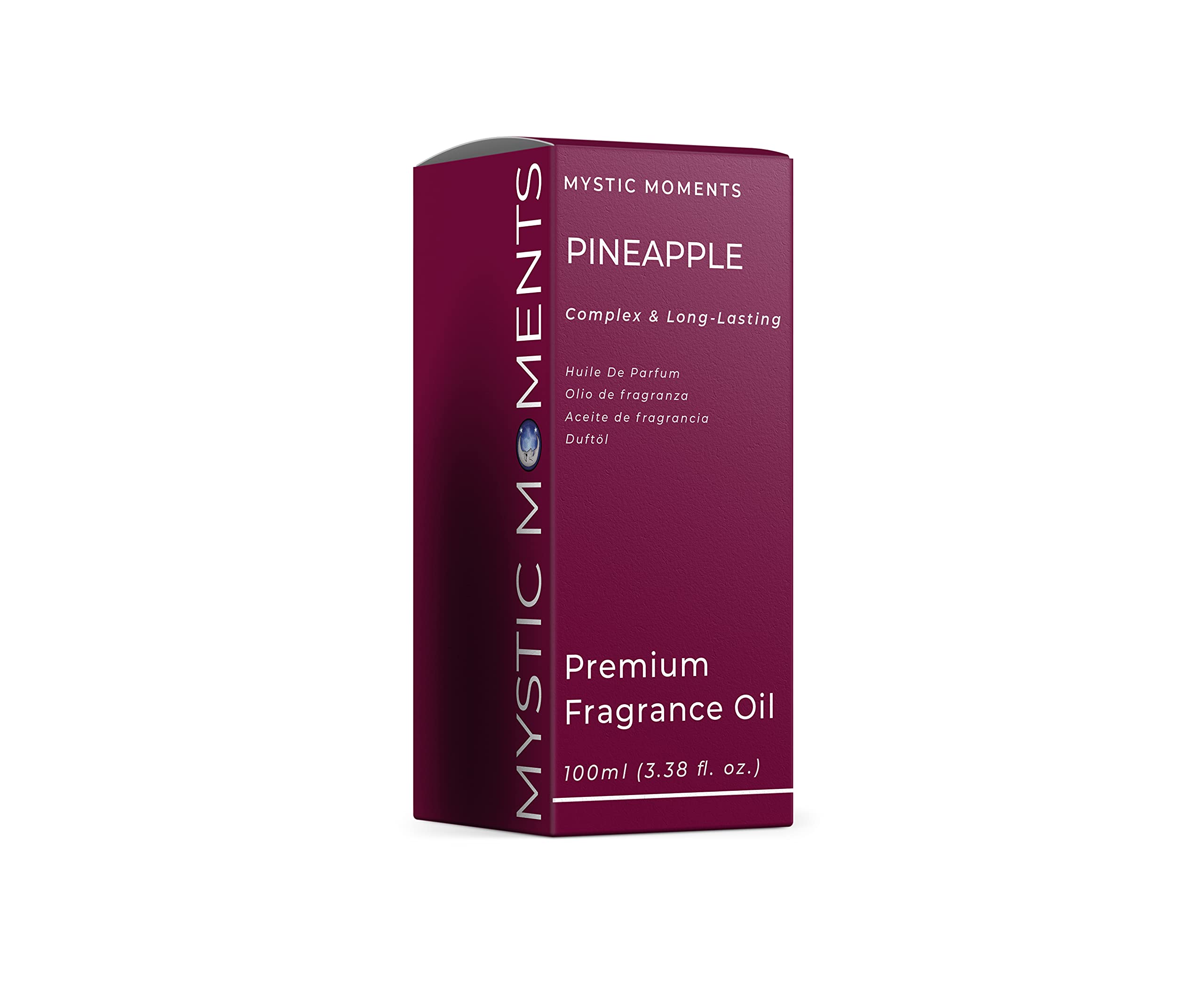 Mystic Moments Pineapple Fragrance Oil - 100ml Pure Essential Oil for Aromatherapy, DIY Soap Making, Candle Crafting, Bath Bombs & Skincare - Perfect for Home Spa, Relaxation & Gift Giving