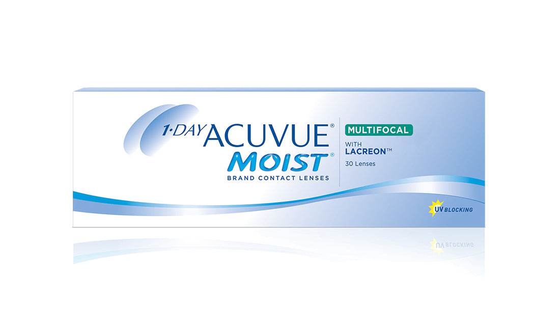 Acuvue 1 Day Moist Multifocal Contact Lenses (30 Pack) - Daily Disposable for Presbyopia - Perfect for Active Lifestyles & All-Day Comfort
