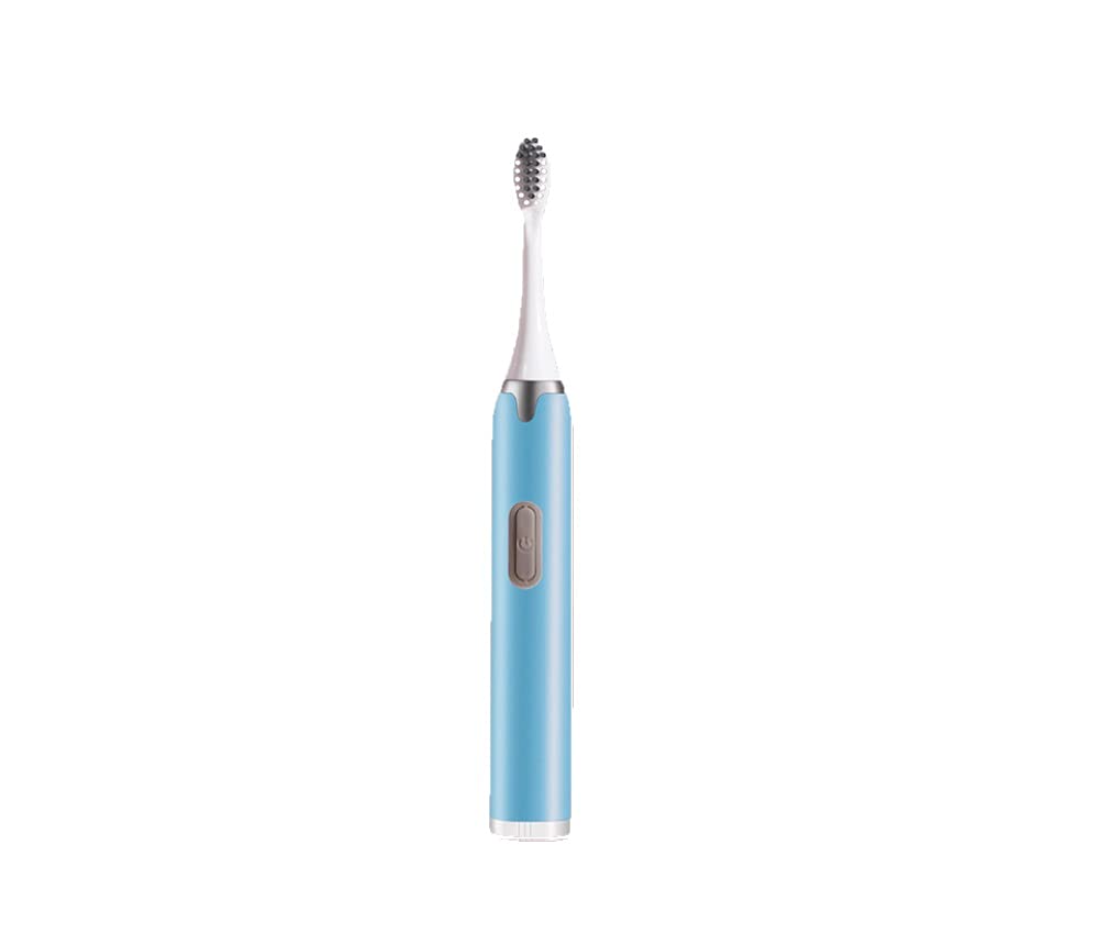 Sonic Electric Toothbrush with Soft Bristles - Battery Powered, Portable Travel Toothbrush for Couples - Includes 2 Replacement Brush Heads (3 Colors) - Perfect for Home, Travel & Daily Oral Care