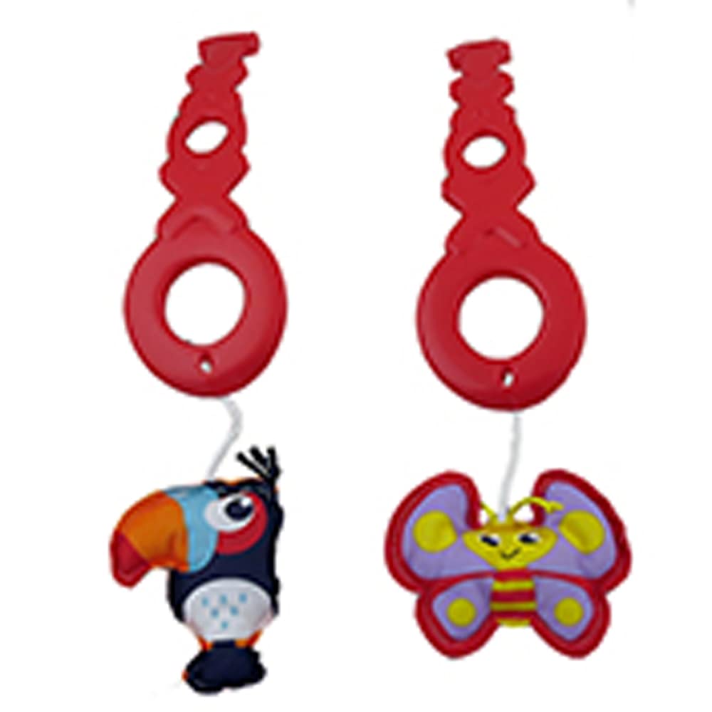 Fisher-Price Animal Activity Jumperoo Replacement Parts - FFJ00 Baby Activity Center with Hanging Toys (Toucan & Butterfly) - Perfect for Playtime, Learning & Motor Skill Development