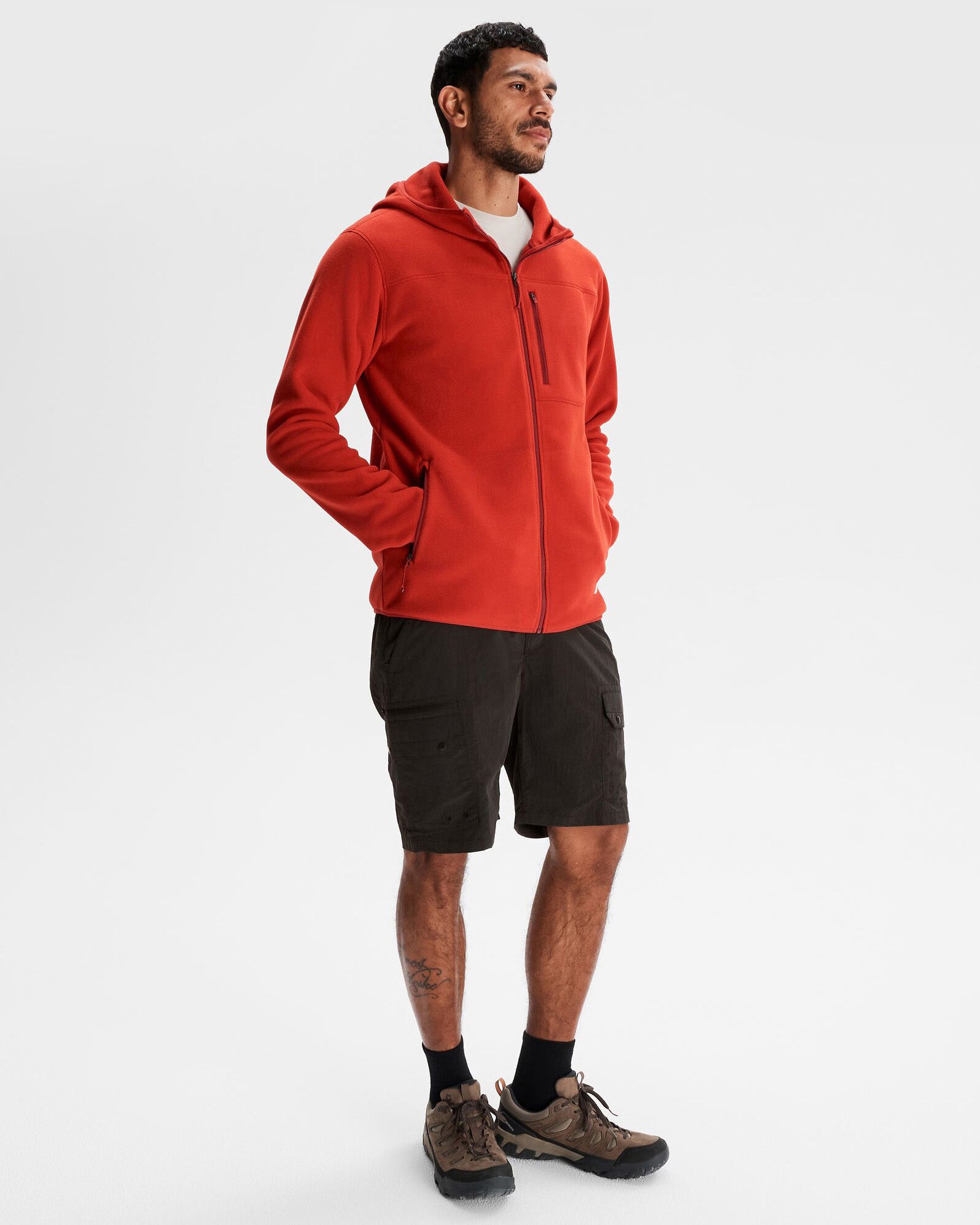 Ridge Retro 200 Primaloft Mens Jacket - Spicy Chilli Pepper Red - Lightweight Insulated Winter Coat for Outdoor Activities & Casual Wear