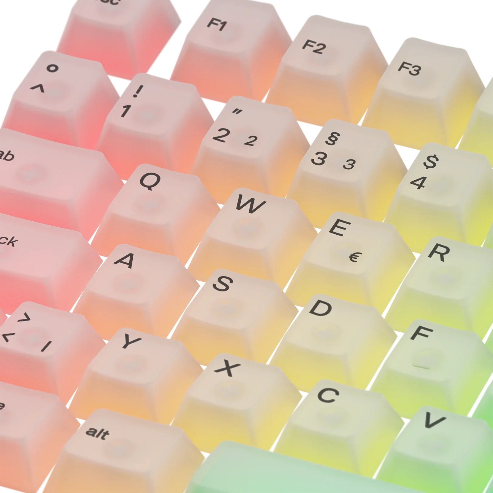 Polychroma Keycaps for Mechanical Keyboards - Custom Colorful Keycaps for Gaming & Typing - Perfect for PC, Mac & Laptop Keyboards (DE Layout) - Enhance Your Setup for Work, Gaming & Creative Projects