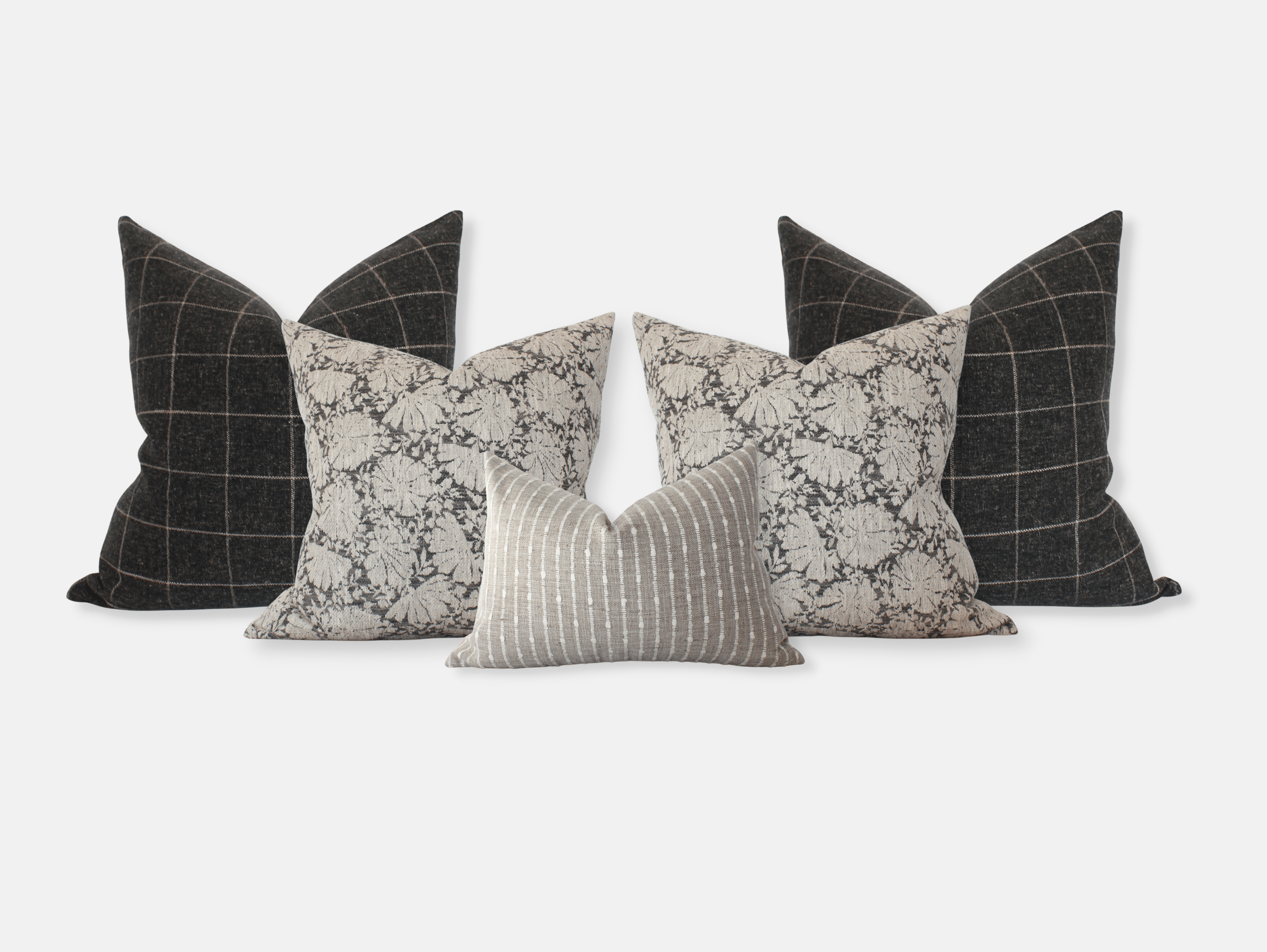 Dara Bed Pillow Set of 5 - Premium Soft Pillows for Back, Neck & Shoulder Support - Perfect for Sleeping, Reading & Relaxing in Bedroom or Living Room