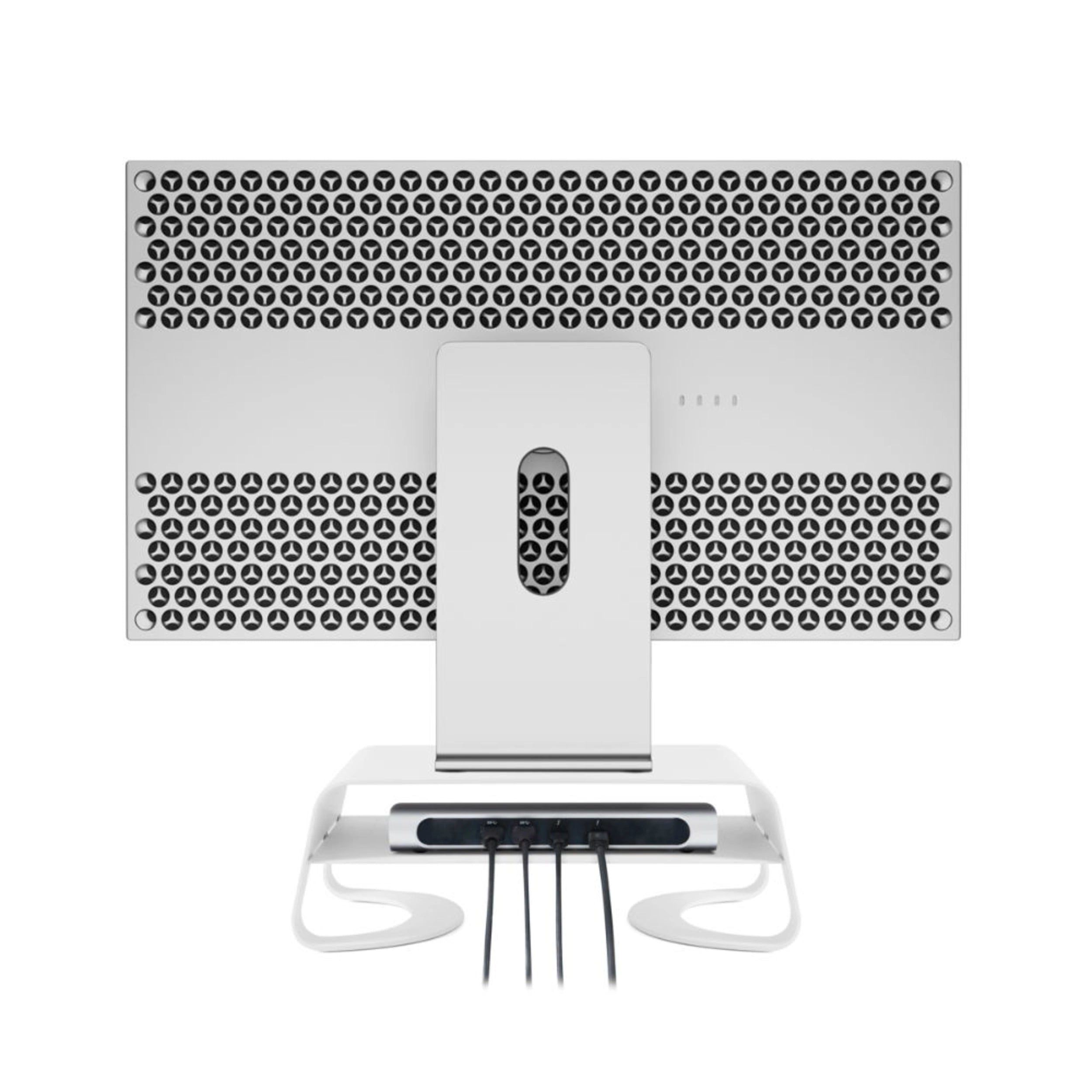 Twelve South Curve Riser Stand for iMac & Computer Monitors - Premium White Desktop Organizer (Perfect for Home Office & Workspace Setup)