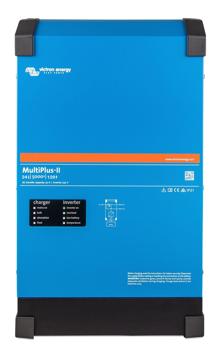 MultiPlus II 24V 5000VA 120A 50Hz 230V Inverter/Charger - Perfect for Off-Grid Solar Systems, RVs, and Marine Applications