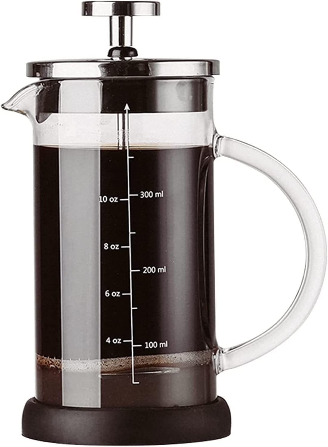 Corsehild 34oz French Press Coffee Maker - Stainless Steel Plunger & Heat-Resistant Borosilicate Glass with Triple Filters - Perfect for Espresso, Tea & Cold Brew at Home or Office
