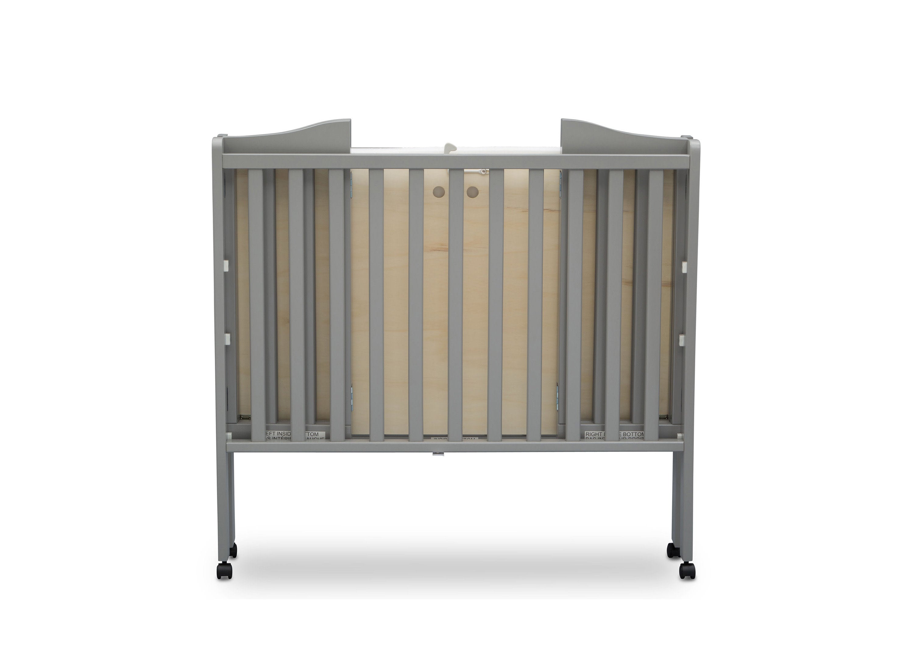 Portable Folding Mini Baby Crib with 1.5 Inch Mattress - Lightweight Travel Crib for Home, Nursery & On-The-Go