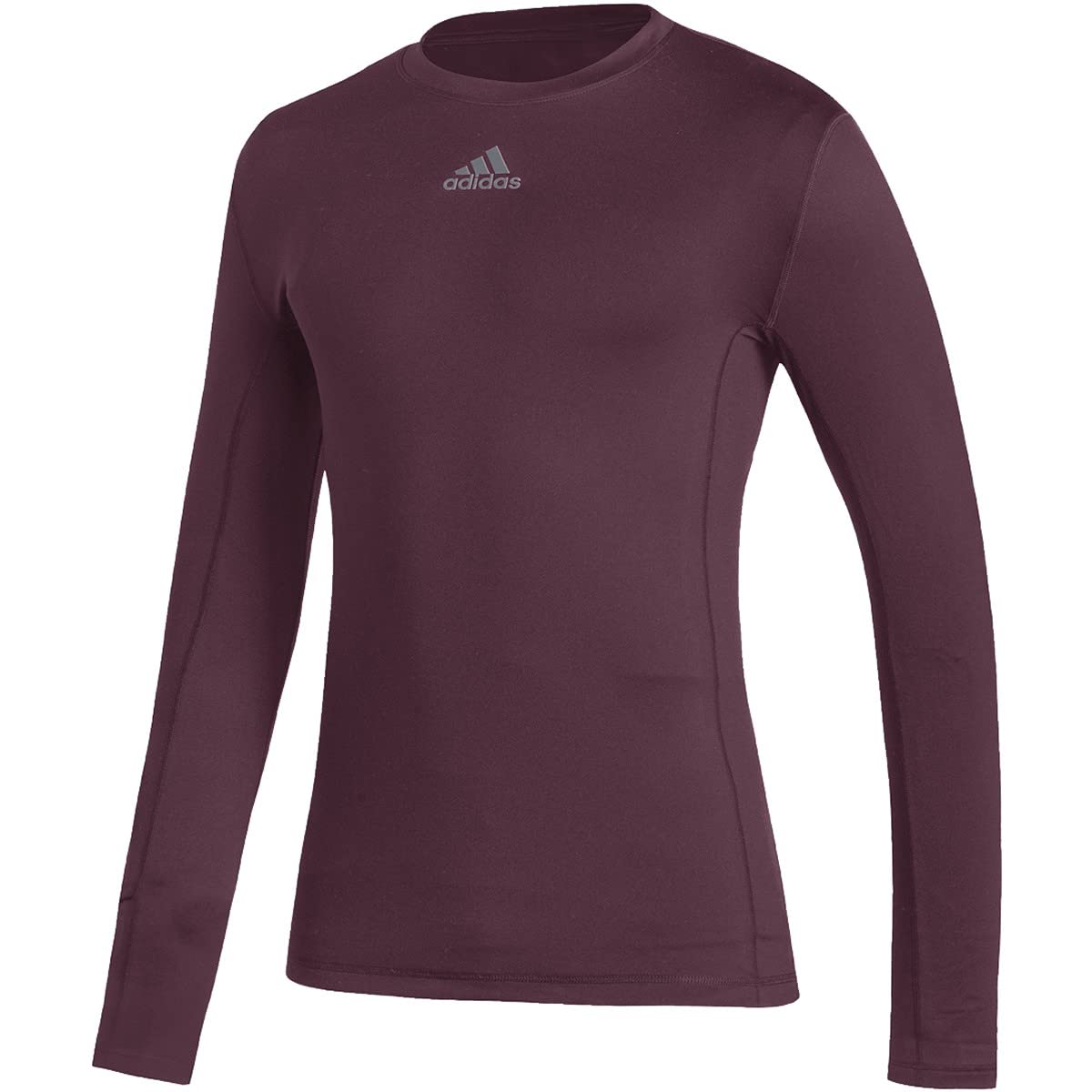 adidas Men's Techfit Long Sleeve Training Shirt - Moisture Wicking Workout Top for Gym, Running & Cold Weather Training