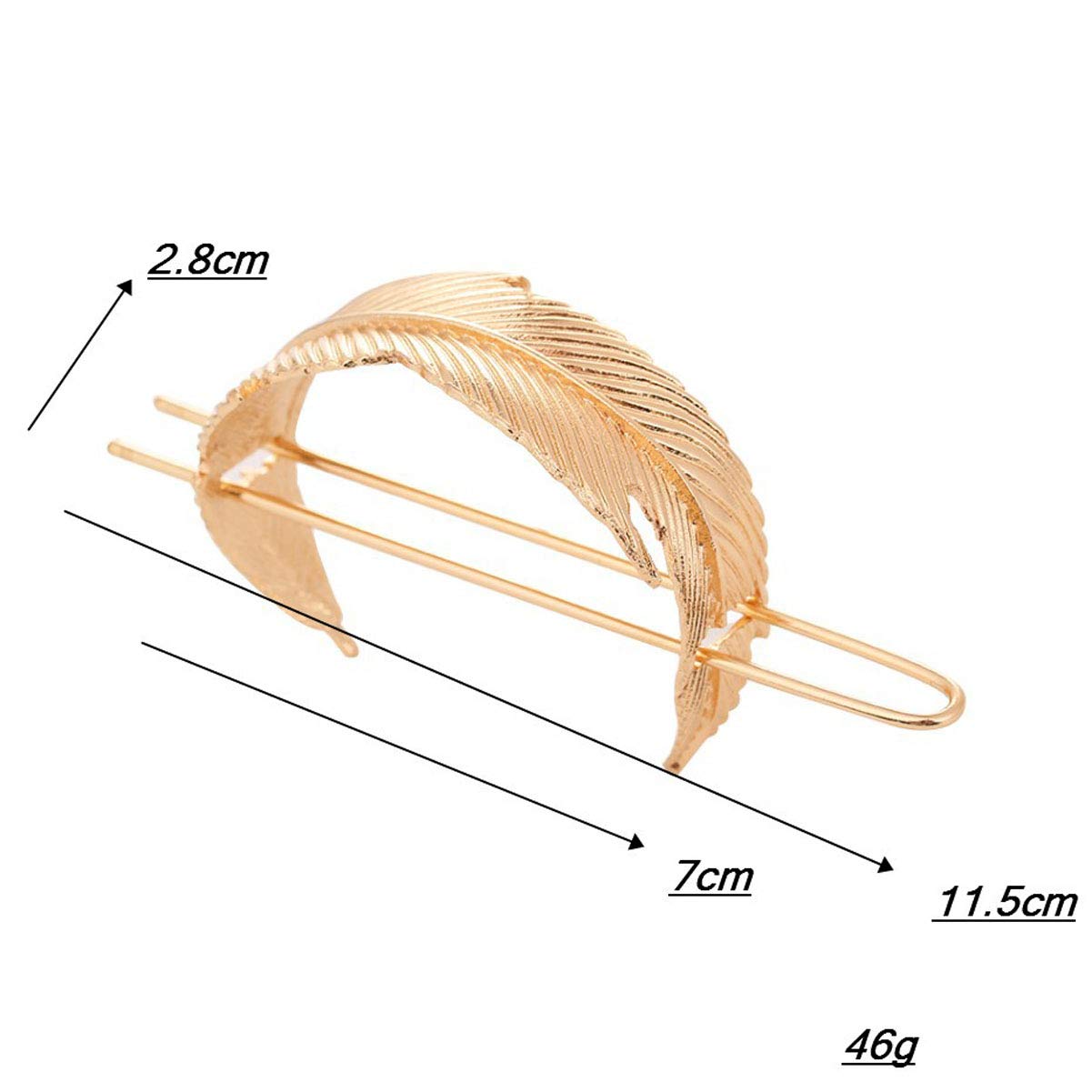 Vintage Gold Leaf Hair Stick - Elegant Bun Holder for Weddings & Events
