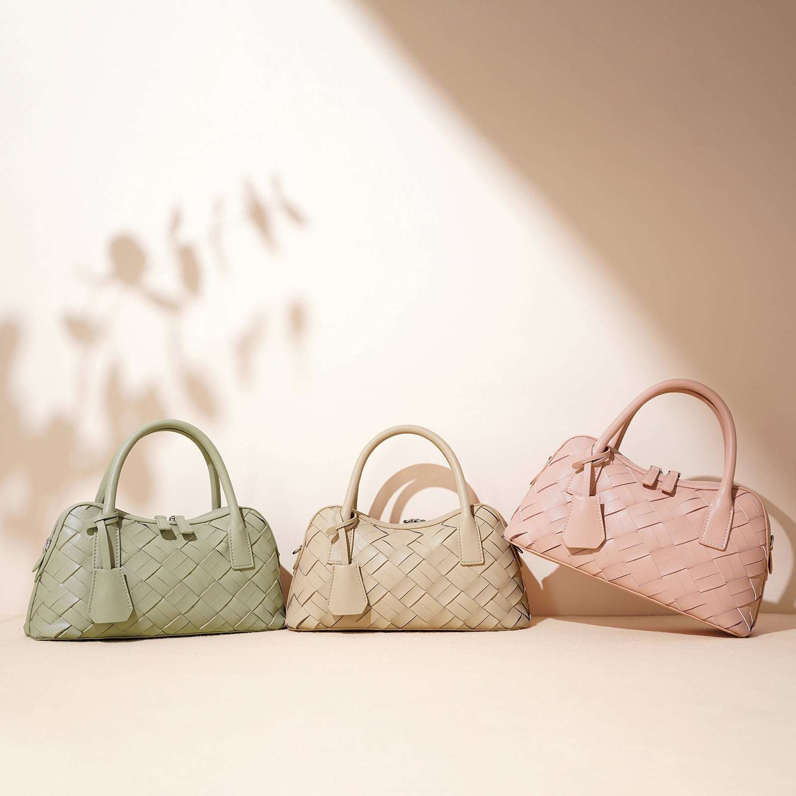 Stylish Woven Convertible Leather Handbag for Women - Crossbody, Shoulder & Tote Bag - Perfect for Work, Travel & Everyday Use