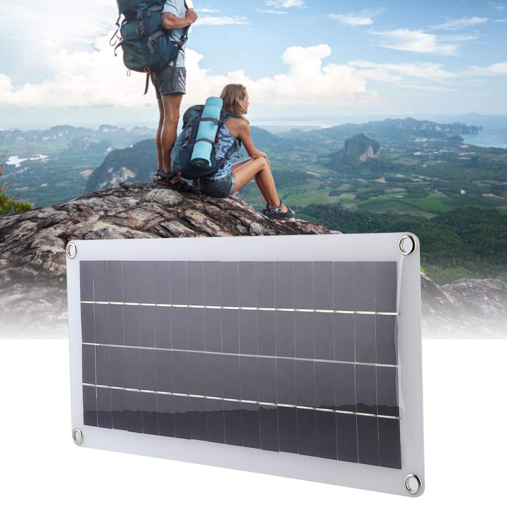 20W 18V Solar Panel Charger for Camping, Hiking, Cycling & Mountaineering - Portable Solar Power Supply for Outdoor Adventures & Emergency Power Backup
