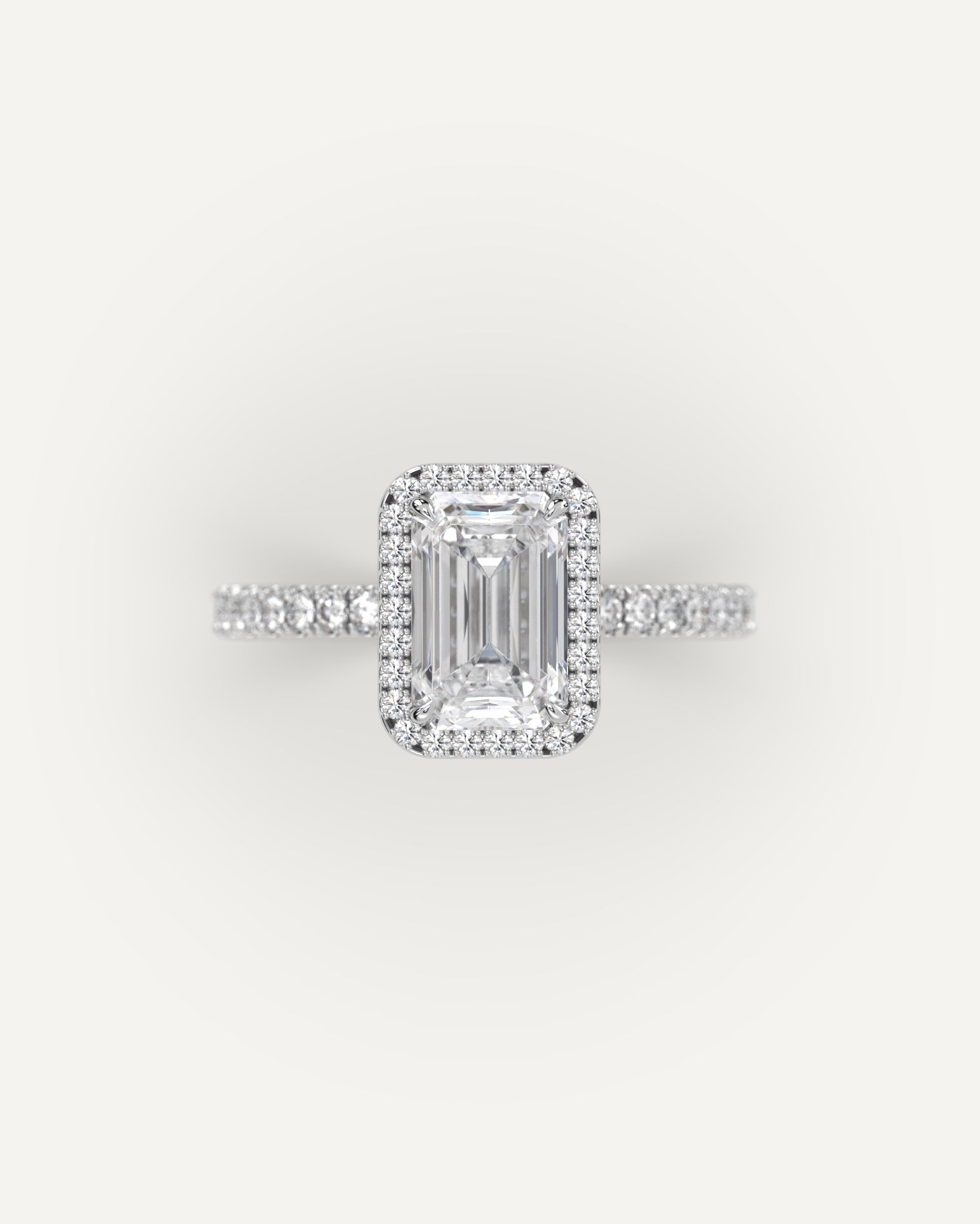 2 Carat Emerald Cut Diamond Ring - Elegant Solitaire Engagement Ring for Women - Perfect for Proposals, Weddings & Anniversaries