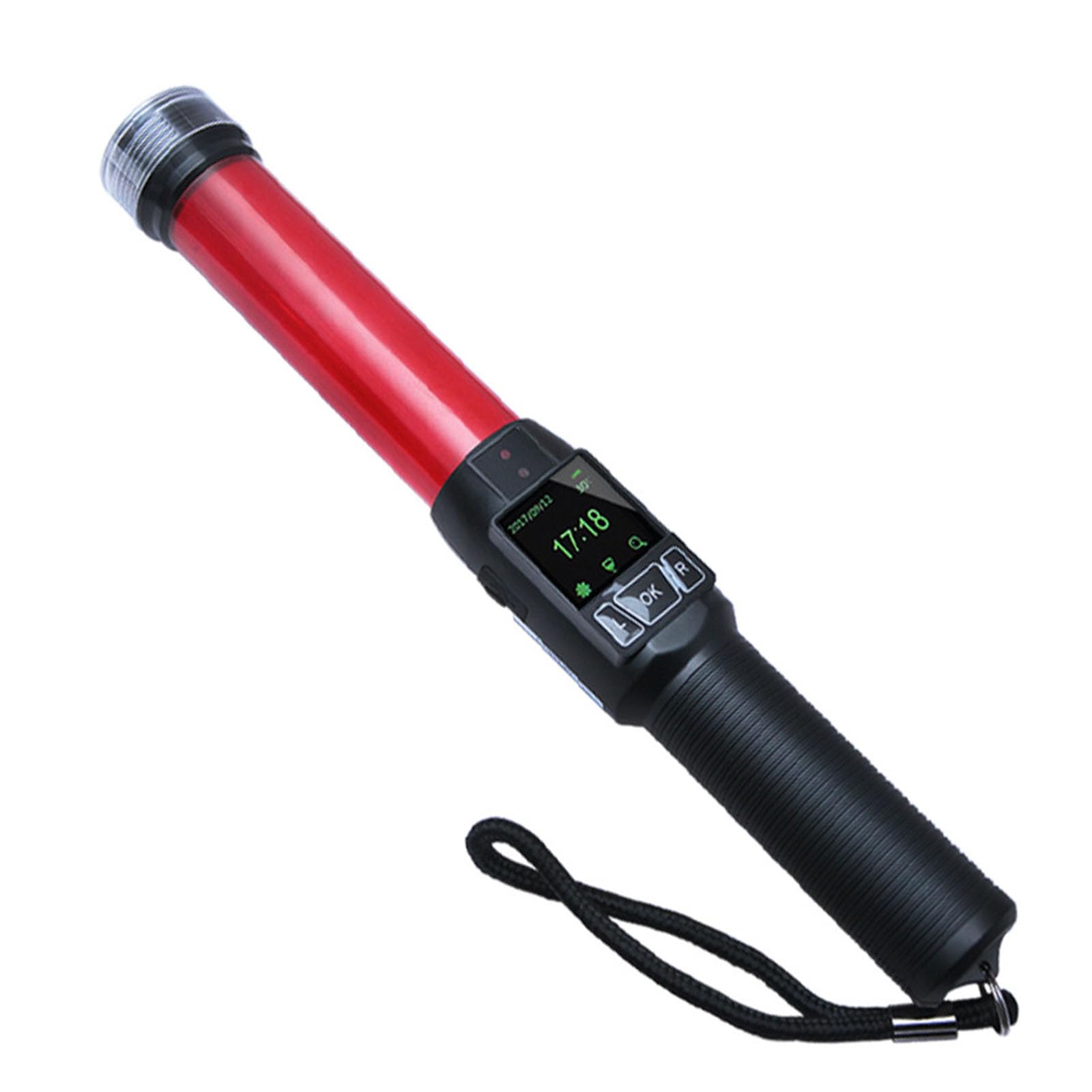 High Precision Digital Breathalyzer - Police Grade Alcohol Tester with OLED Display & Flashing Stick for Drunk Driving Tests | Accurate BAC Measurement for Traffic Control, Workplace Safety, and Personal Use