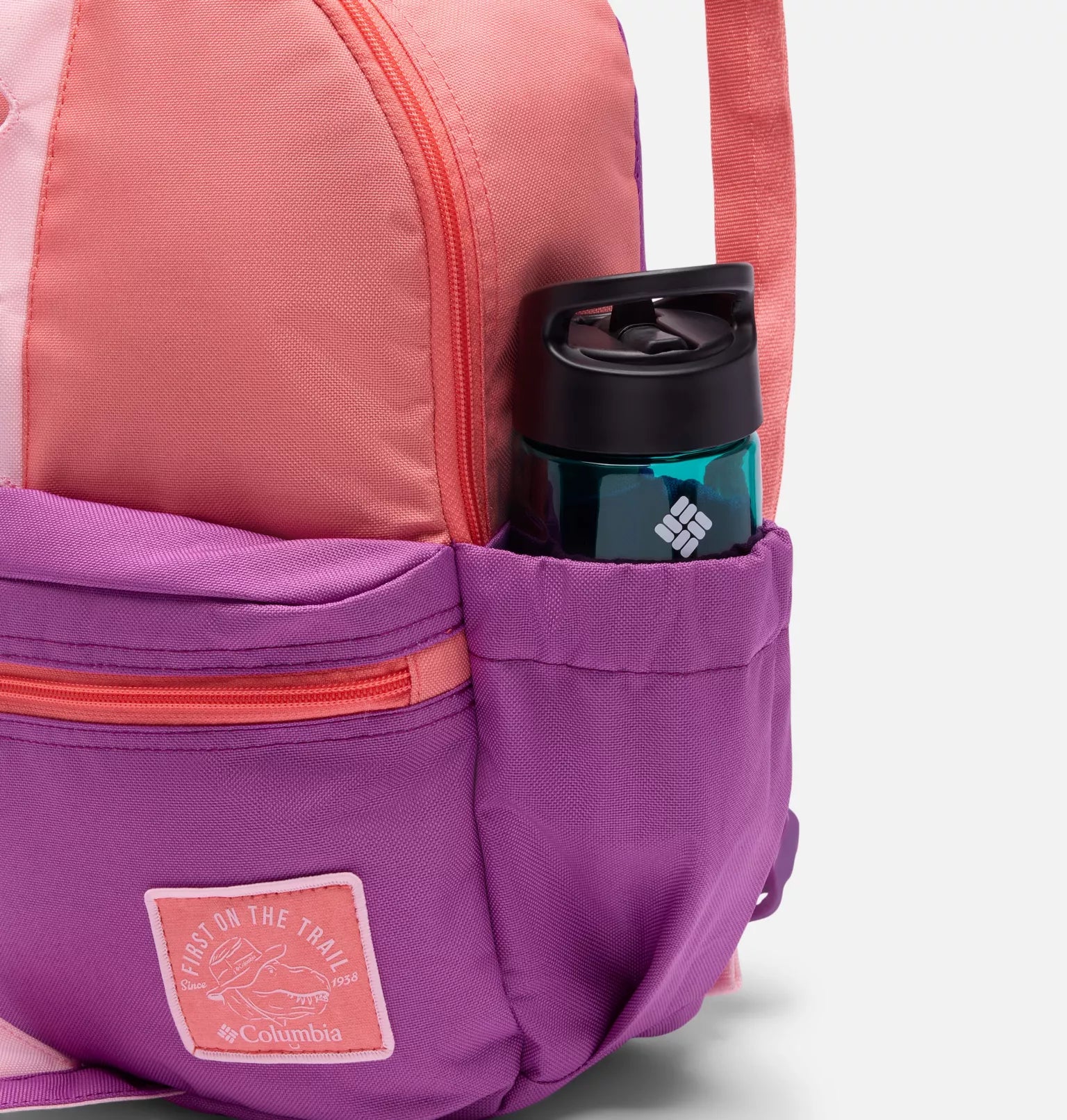 Columbia Hot Coral/Razzle/Satin Pink Kitterwibbit Backpack - Lightweight Hiking Daypack for Women & Men - Perfect for School, Travel, and Outdoor Adventures
