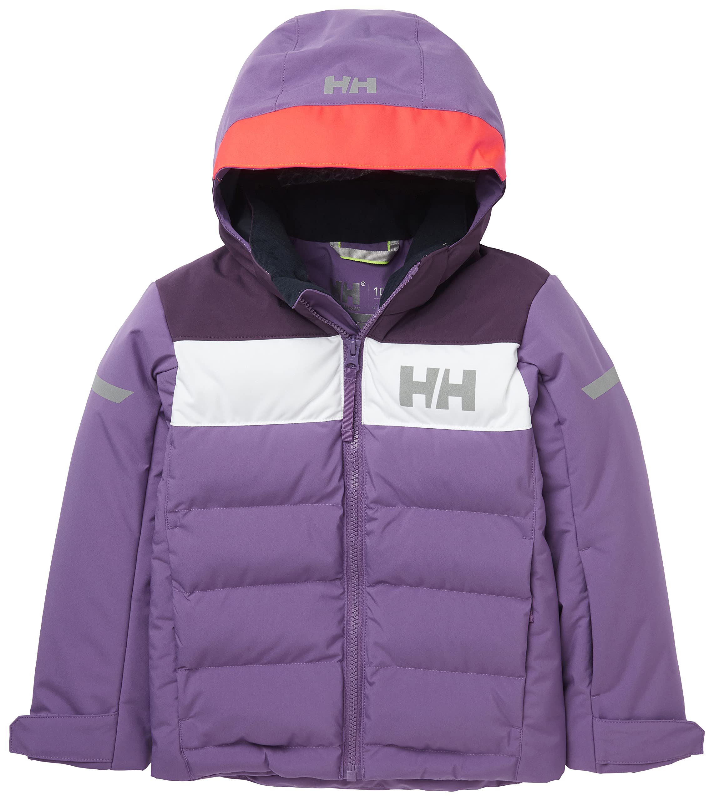 Helly Hansen Kids Vertical Insulated Winter Jacket - Waterproof Snow Coat for Boys & Girls - Outdoor Skiing, Snowboarding & Cold Weather Activities