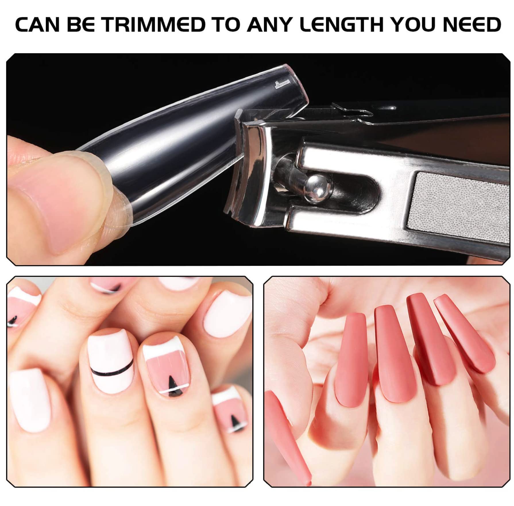 24x7 eMall Poly Gel Nail Kit with Spatula, Buffer & 100Pcs Fake Nails - Acrylic Gel Extension Set for Salon-Quality Manicures at Home | Perfect for DIY Nail Art, Special Occasions & Professional Use