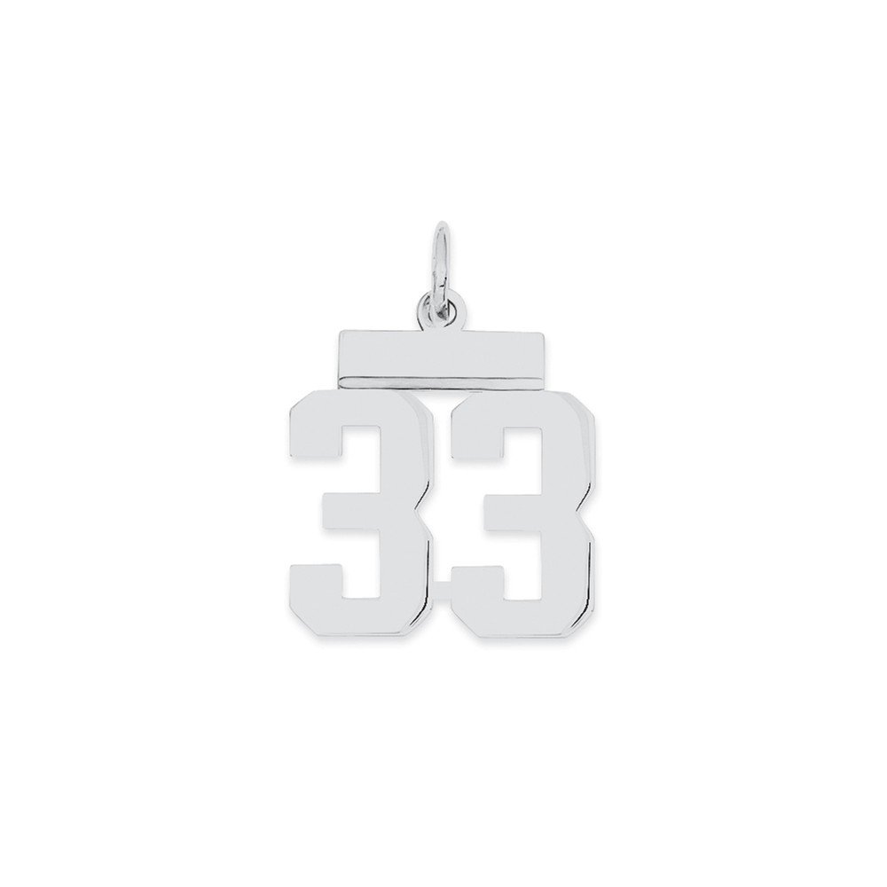 Polished Sterling Silver Number 0 Charm - Elegant Jewelry for Necklaces, Bracelets & DIY Crafting