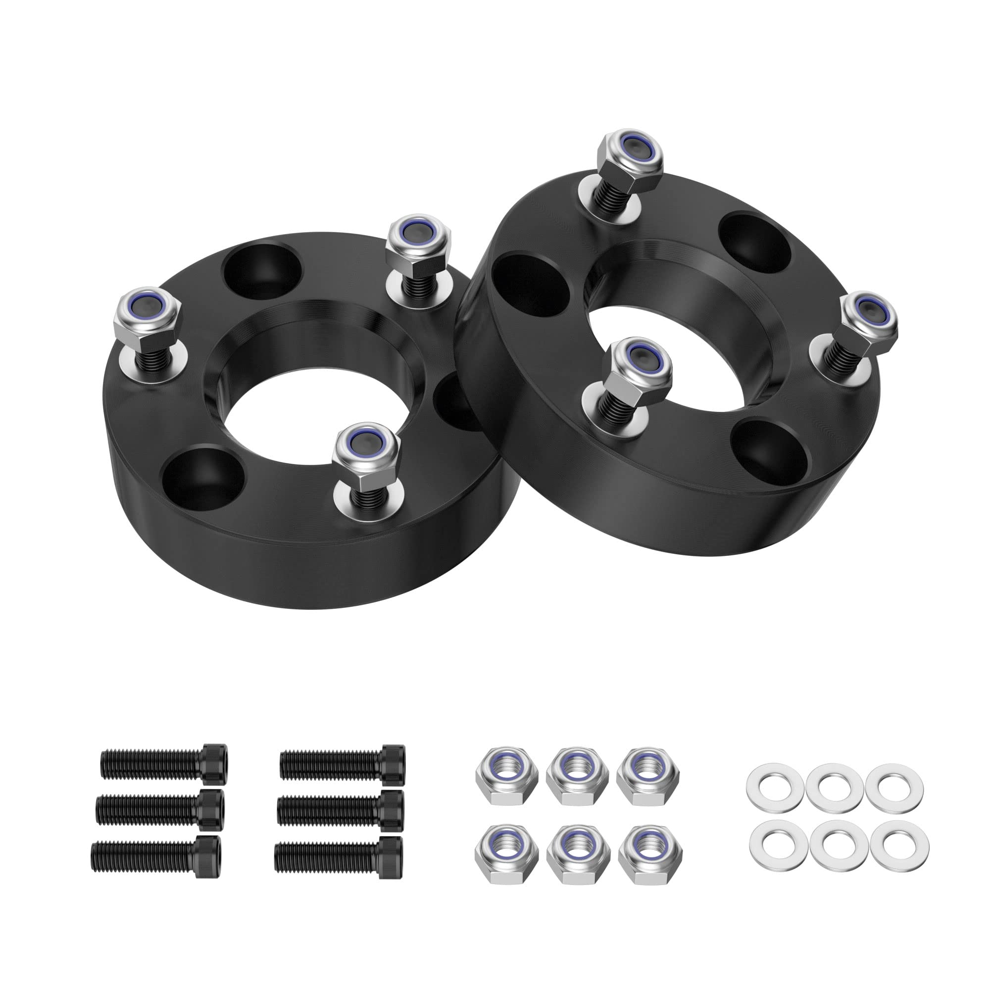 2 Inch Leveling Lift Kit for 2006-2024 Ram 1500 4WD & 2005-2011 Dakota 2WD - Forged Front Strut Spacers to Raise Pickup Truck Front by 2