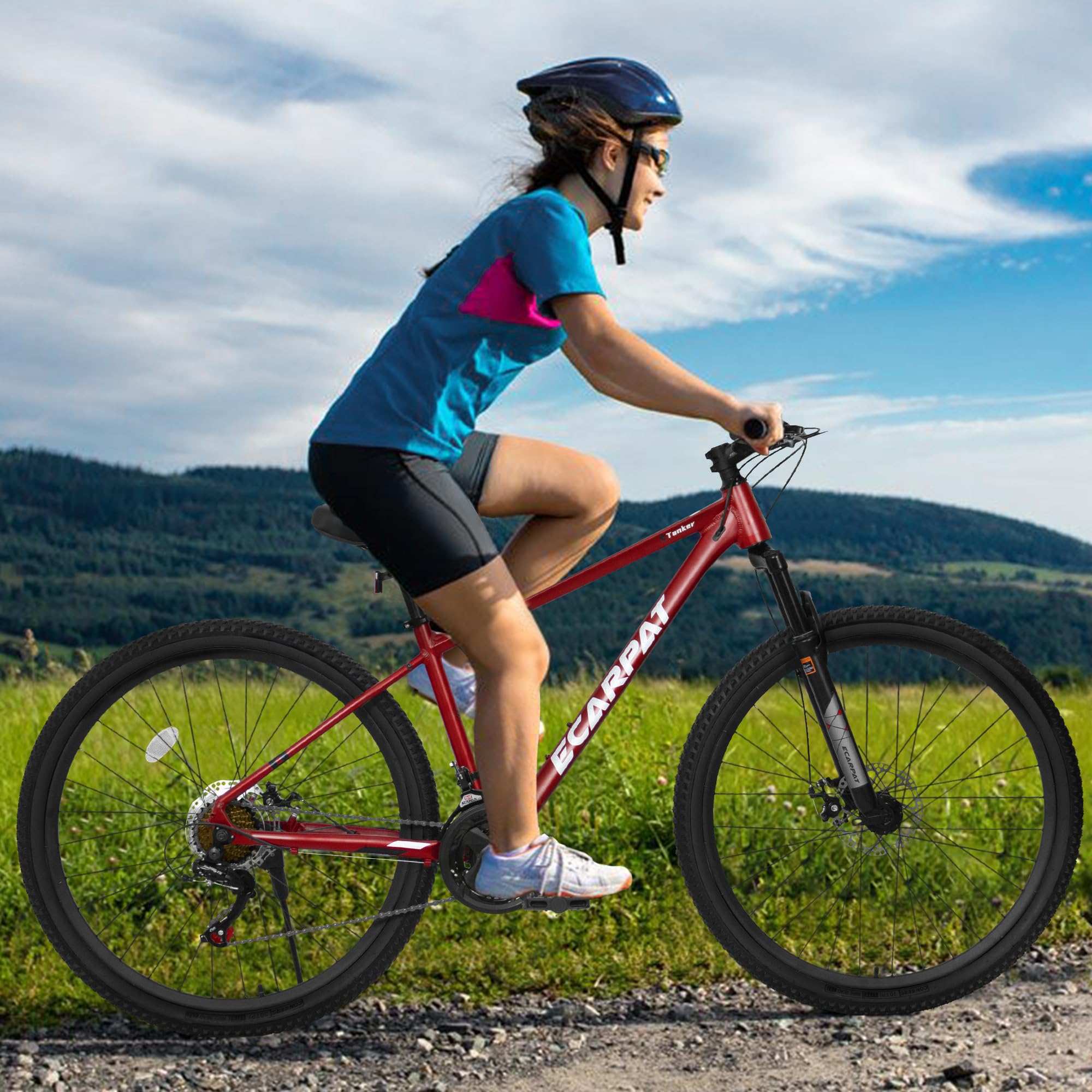 **Women's & Girls' 24/26/27.5 Inch Mountain Bike - 21-Speed Commuter Bicycle for Ages 10+ | Perfect for School, Work, Daily Commuting & Snow Riding | Great Birthday & New Year Gift**