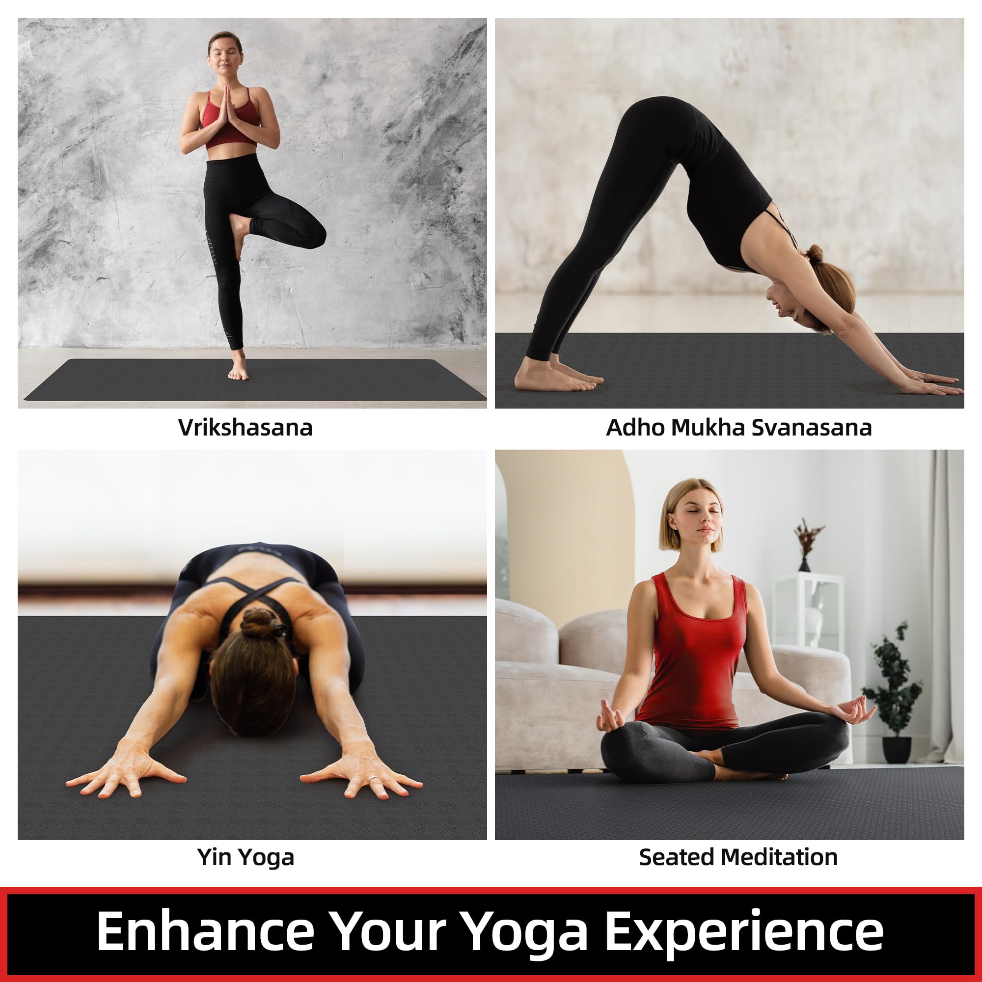Extra Thick Yoga Mat 1/2